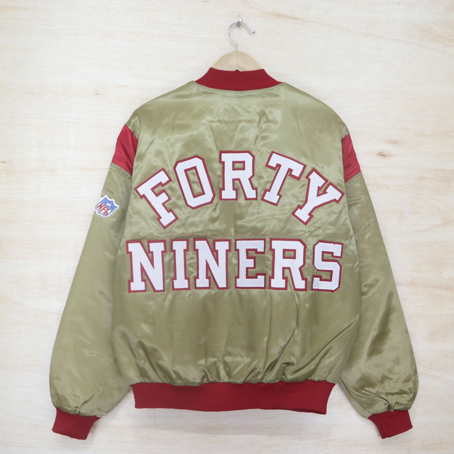 Vintage SF Fourty Niners By Chalk Line Big Logo Bomber Satin ...