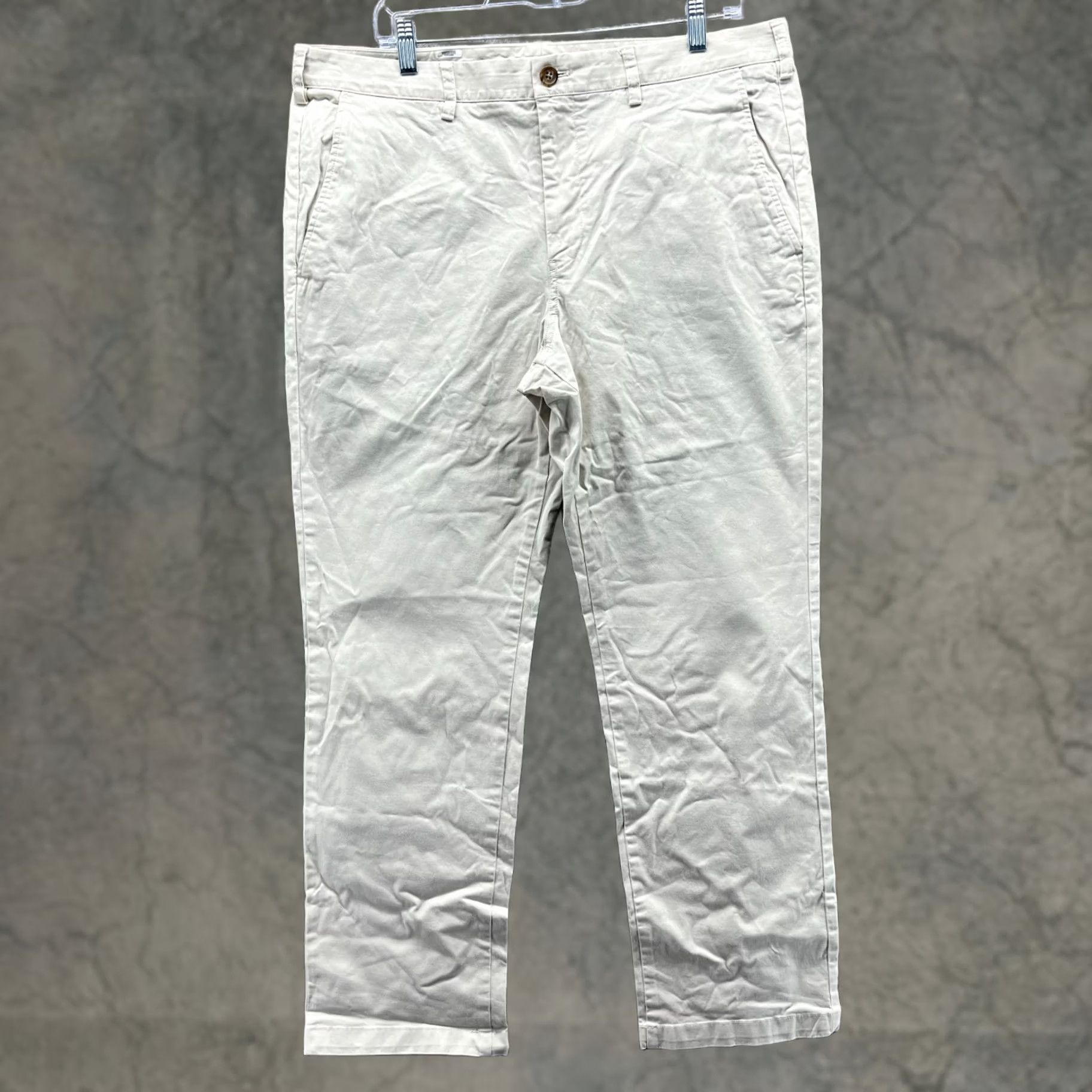Bonobos Bonobos Pants Mens 36x30 Khaki Chino Flat Front Trouser Straight Leg Tan Beige Flat Front Pants Casual Business Formal 36 Mens Size US 36 / EU 52 - 1 Thumbnail