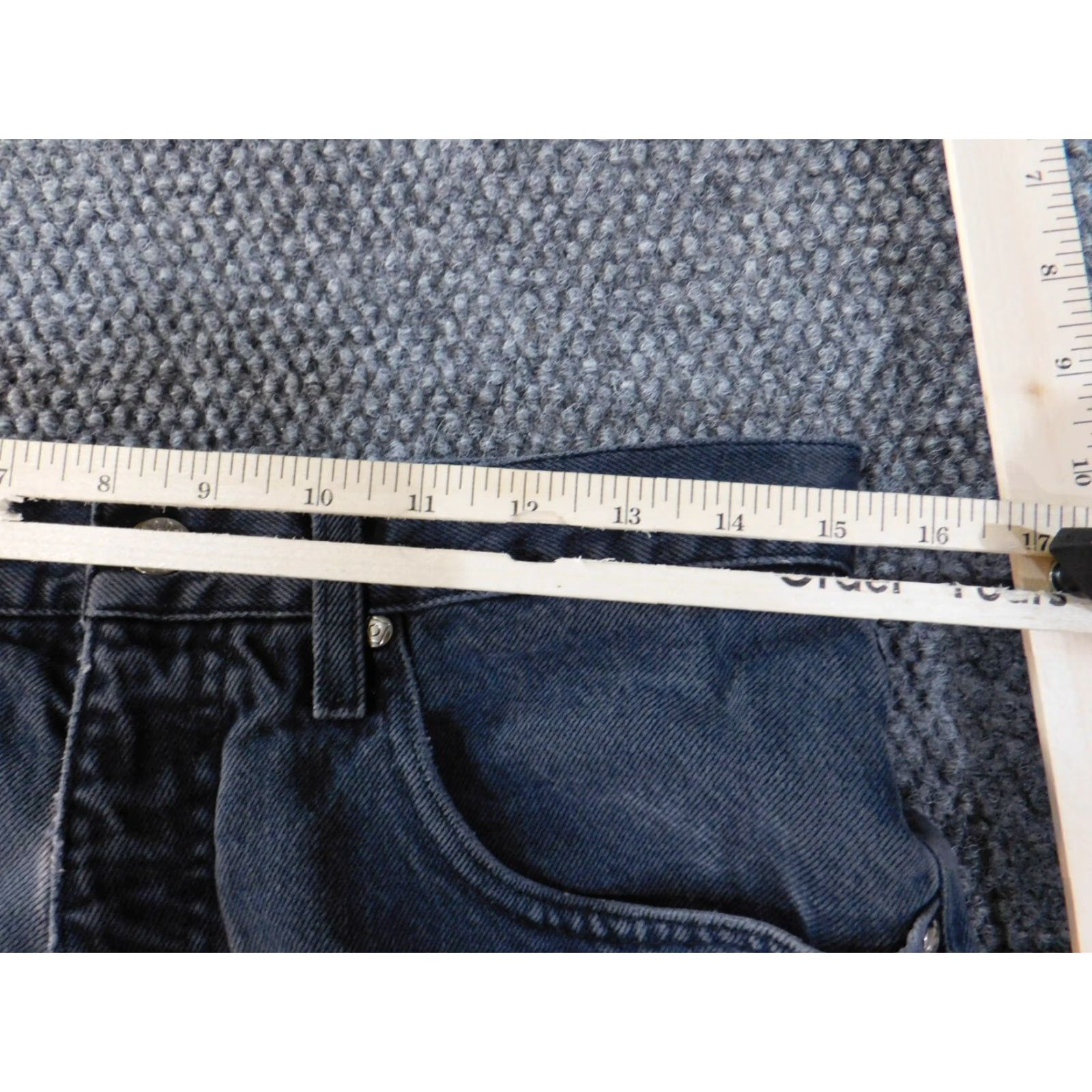 Anchor Blue VINTAGE Anchor Blue Jeans 33x34 Mens Blue Retro loose baggy denim classic Relaxed Straight 90s Mens Size US 33 - 6 Thumbnail