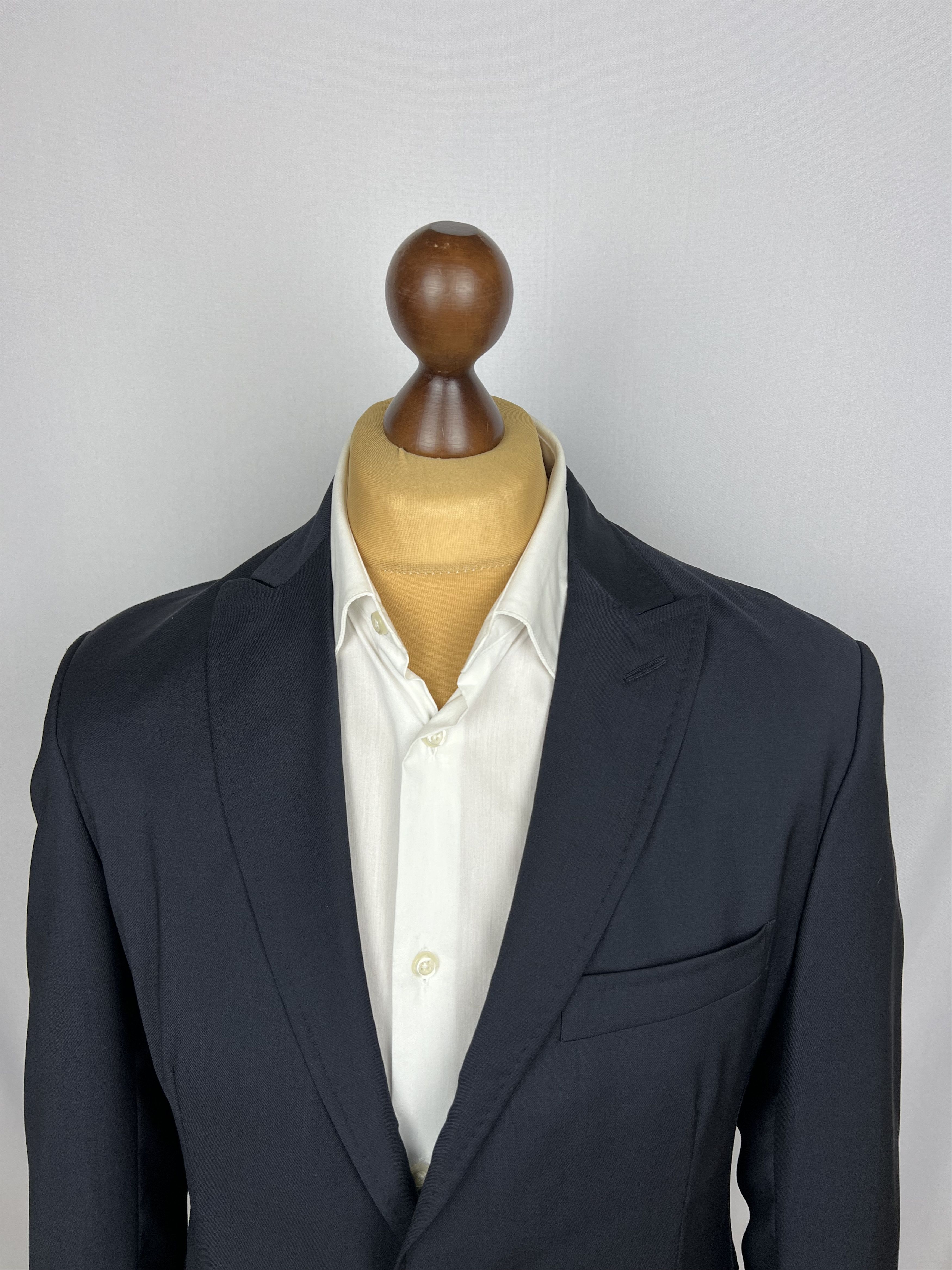 Etro Milano Solid Midnight Lightweight Half-Lined Wool Sport Coat Size 40R - 5 Thumbnail