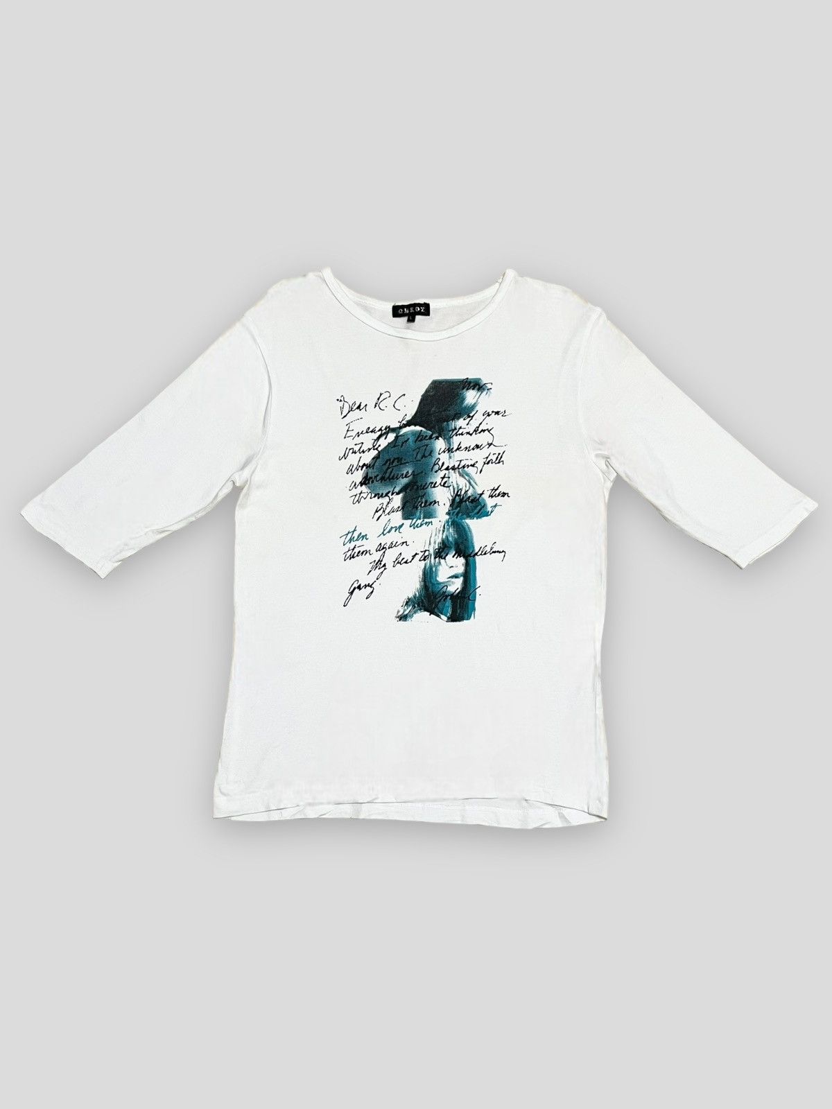 image of Hysteric Glamour x Vintage Send Offer Vintage Japan Designer Poem Hysteric Girl Tee in White (Size 