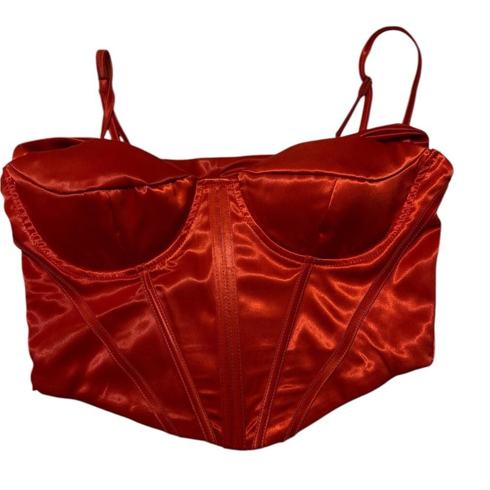 Forever 21 Red Satin and Lace Corset Tops Bundle Size M / US 6-8 / IT 42-44 - 4 Thumbnail