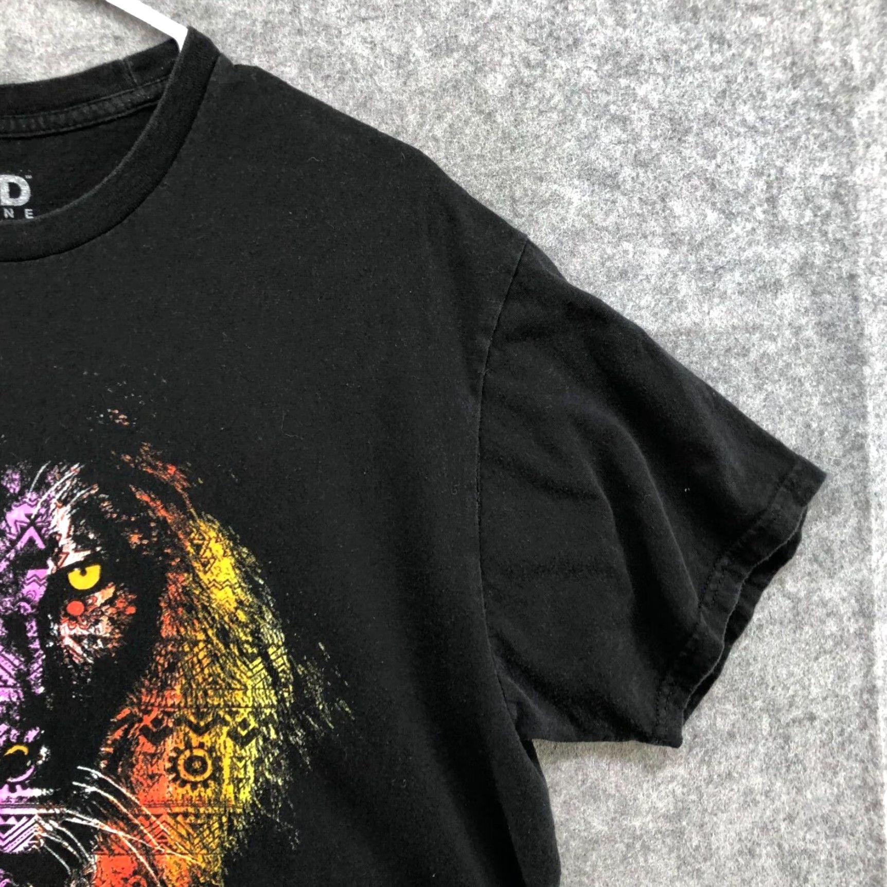 Mad Engine Mad Engine Lion King Aztec Graphic T-Shirt Black Mens Large L Size US L / EU 52-54 / 3 - 5 Thumbnail