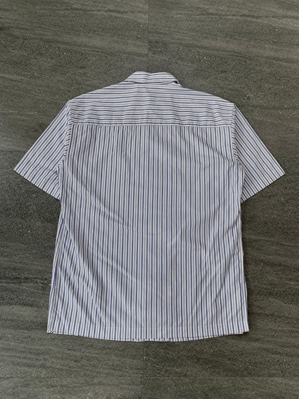 Issey Miyake Striped Camp Collar Shirt Size US L / EU 52-54 / 3 - 4 Thumbnail