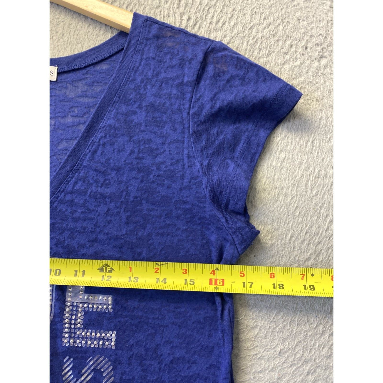Guess GUESS T-Shirt Woman Blue Logo Crew Neck Short Sleeve XL Regular Cotton-Polyester Top Women’s Shirt Size XL / US 12-14 / IT 48-50 - 4 Thumbnail