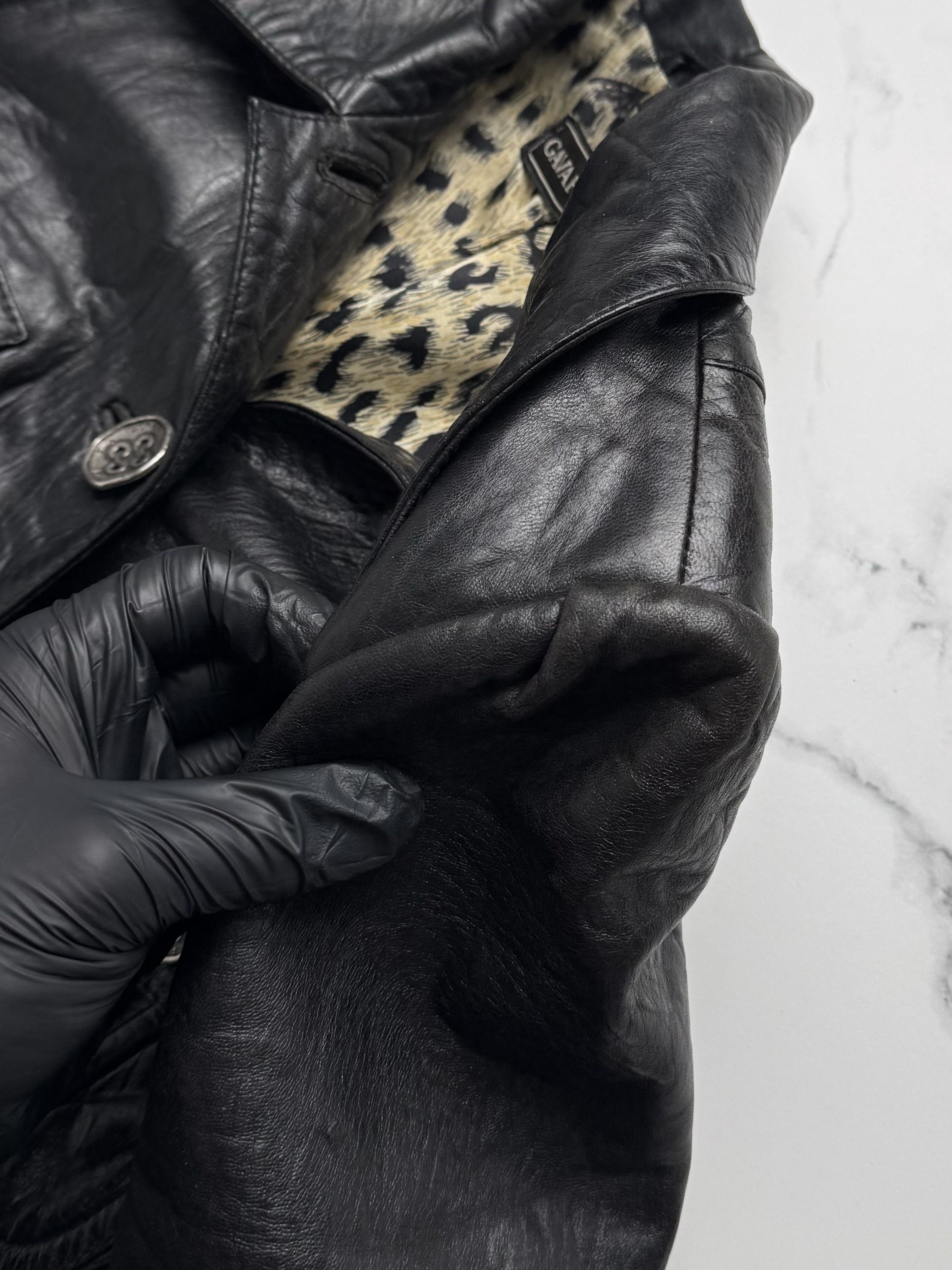 Genuine Leather Vintage Leather Jacket Womens Fitted Button Up Blazer Style Size S / US 4 / IT 40 - 8 Thumbnail