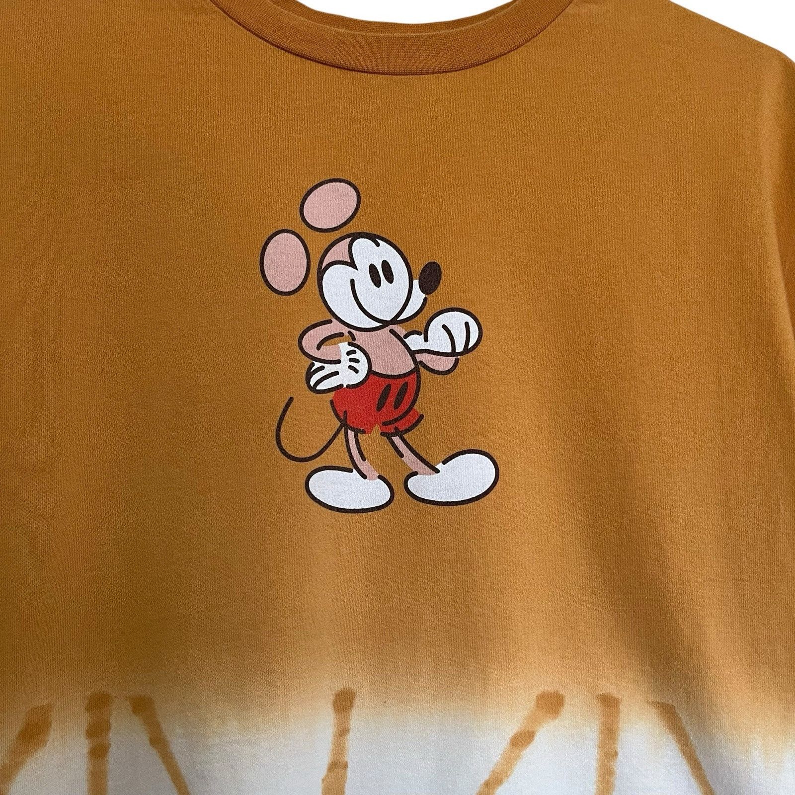 Disney Disney | Mickey Mouse Genuine Mousewear Tie-Dye Yellow Top Size M / US 6-8 / IT 42-44 - 3 Thumbnail