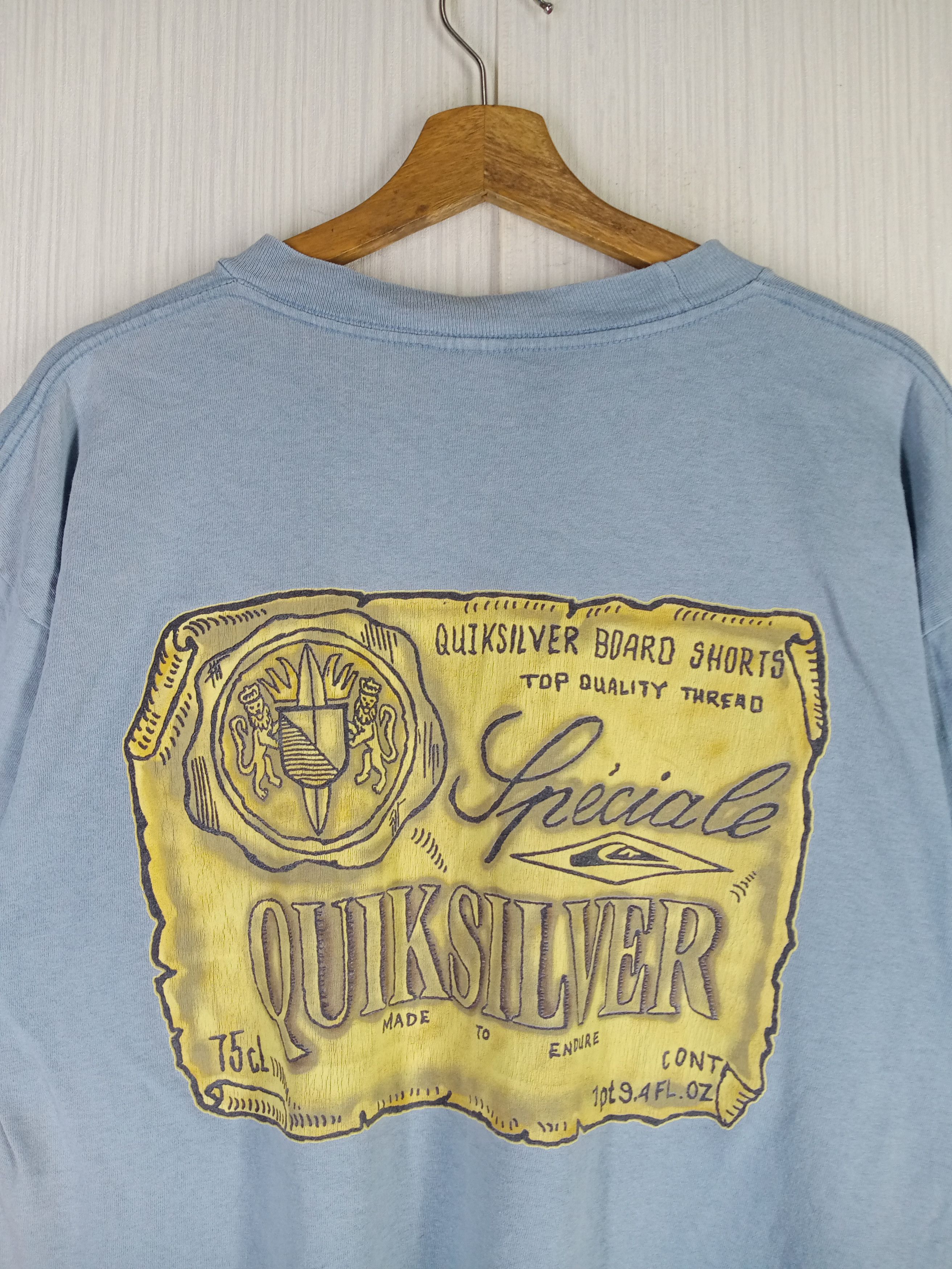 Quicksilver × Quiksilver Rare Vintage 90s Quiksilver Boards Shorts Tshirt Size US L / EU 52-54 / 3 - 1 Thumbnail