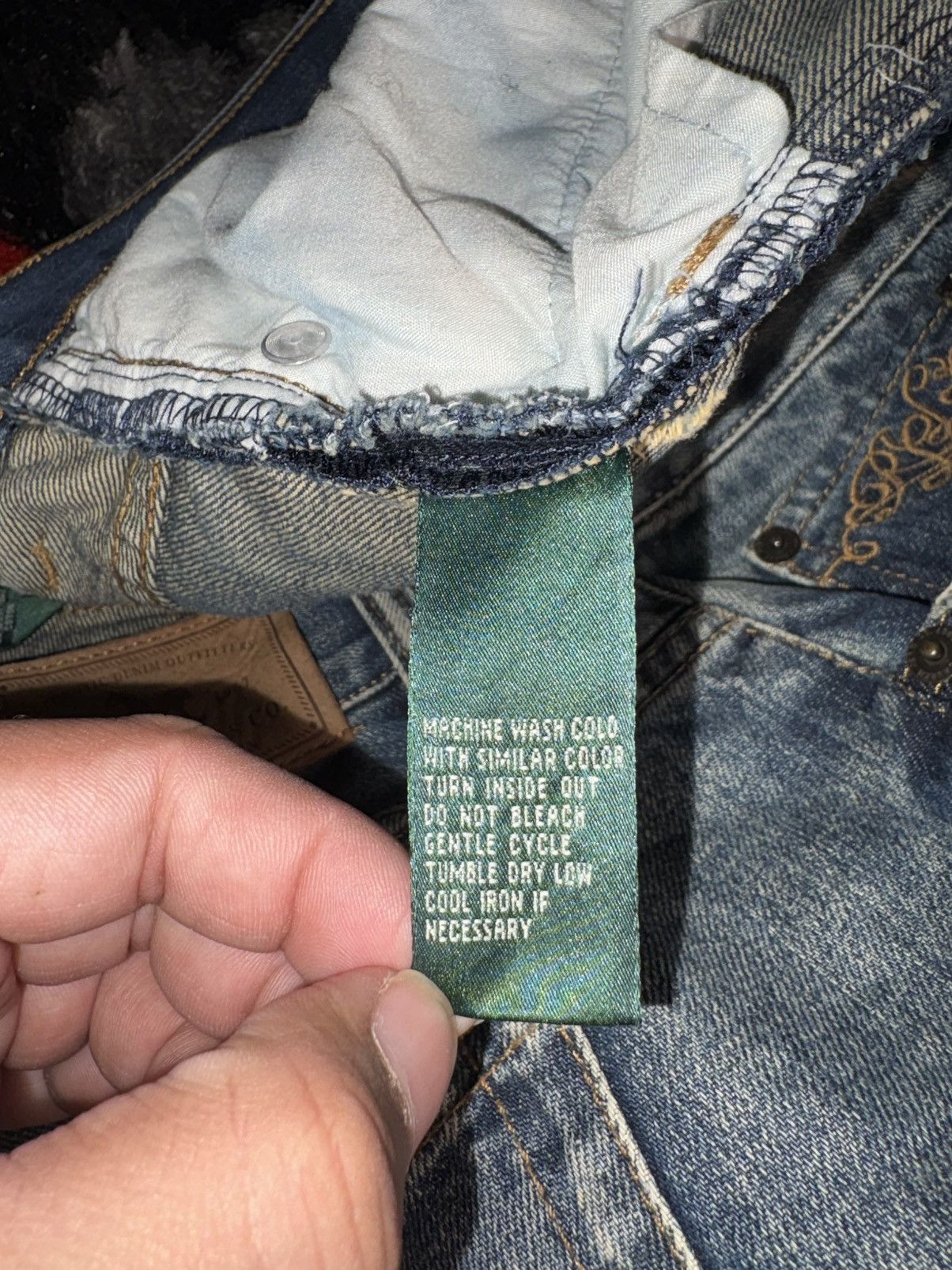 Lauren Ralph Lauren Vintage Lauren Ralph Lauren Patchwork& Embroidered Denim 16W Size 38" / US 16 / IT 52 - 15 Thumbnail