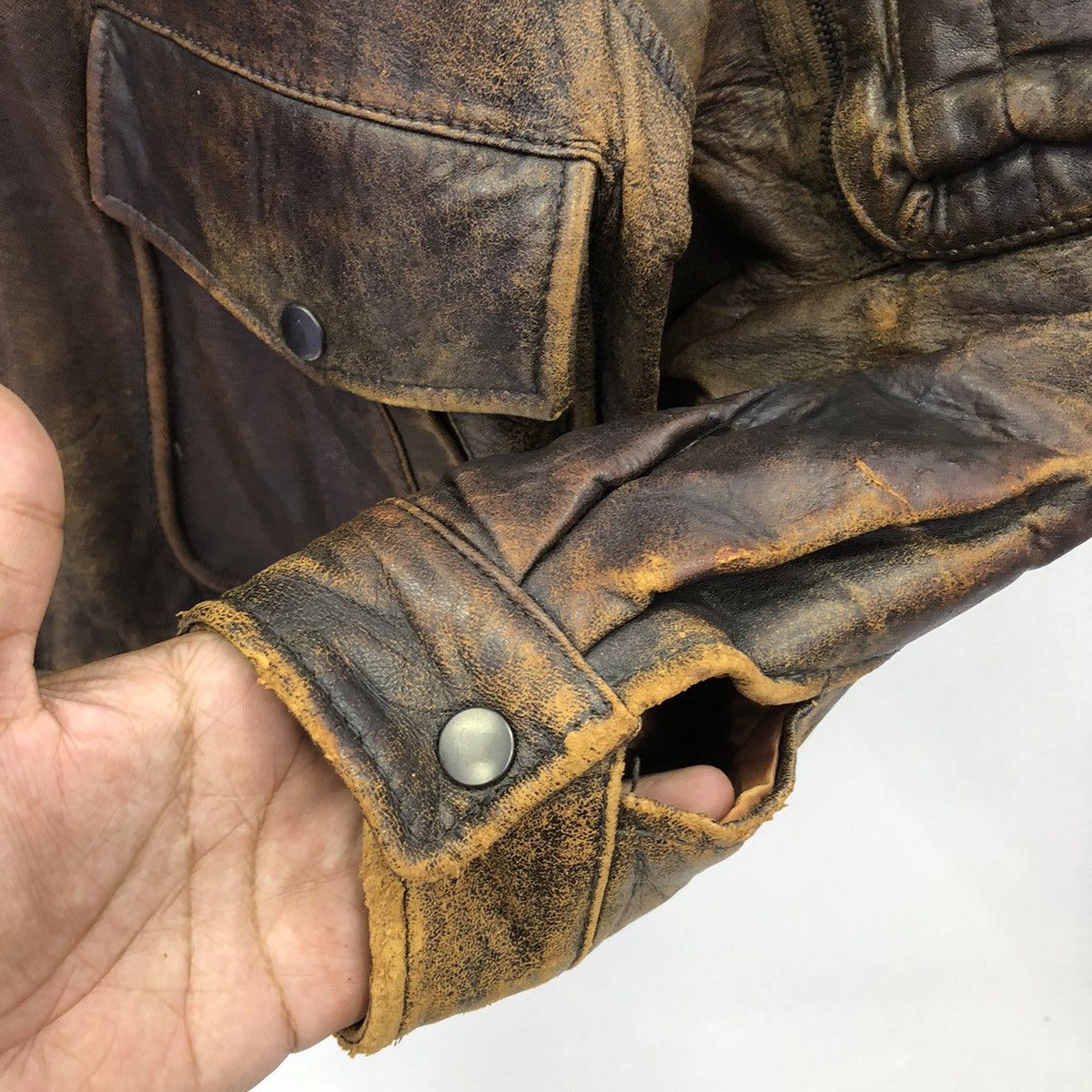Japanese Brand Vintage Sub Urban Tokyo Sheepskin Leather Jacket Size US M / EU 48-50 / 2 - 9 Thumbnail