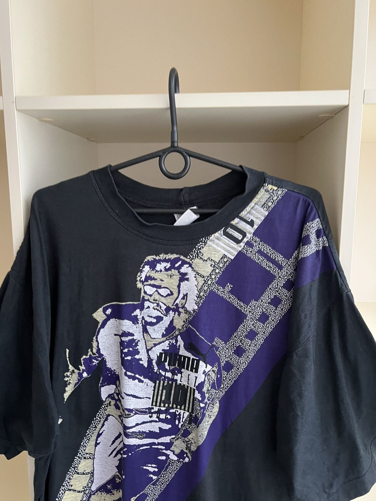 Puma Vintage 1990s Puma Tee T-Shirt Retro Size US XL / EU 56 / 4 - 4 Thumbnail