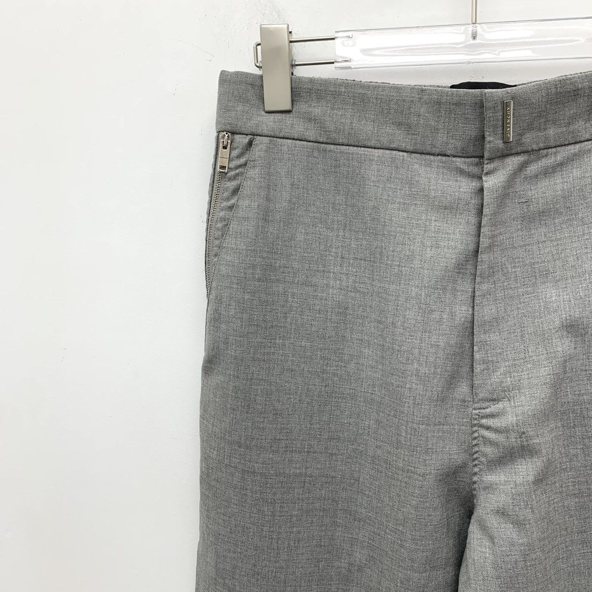 Givenchy Givenchy Grey Wool Casual Pants K26WX Size 25" / US 0 / IT 36 - 3 Thumbnail