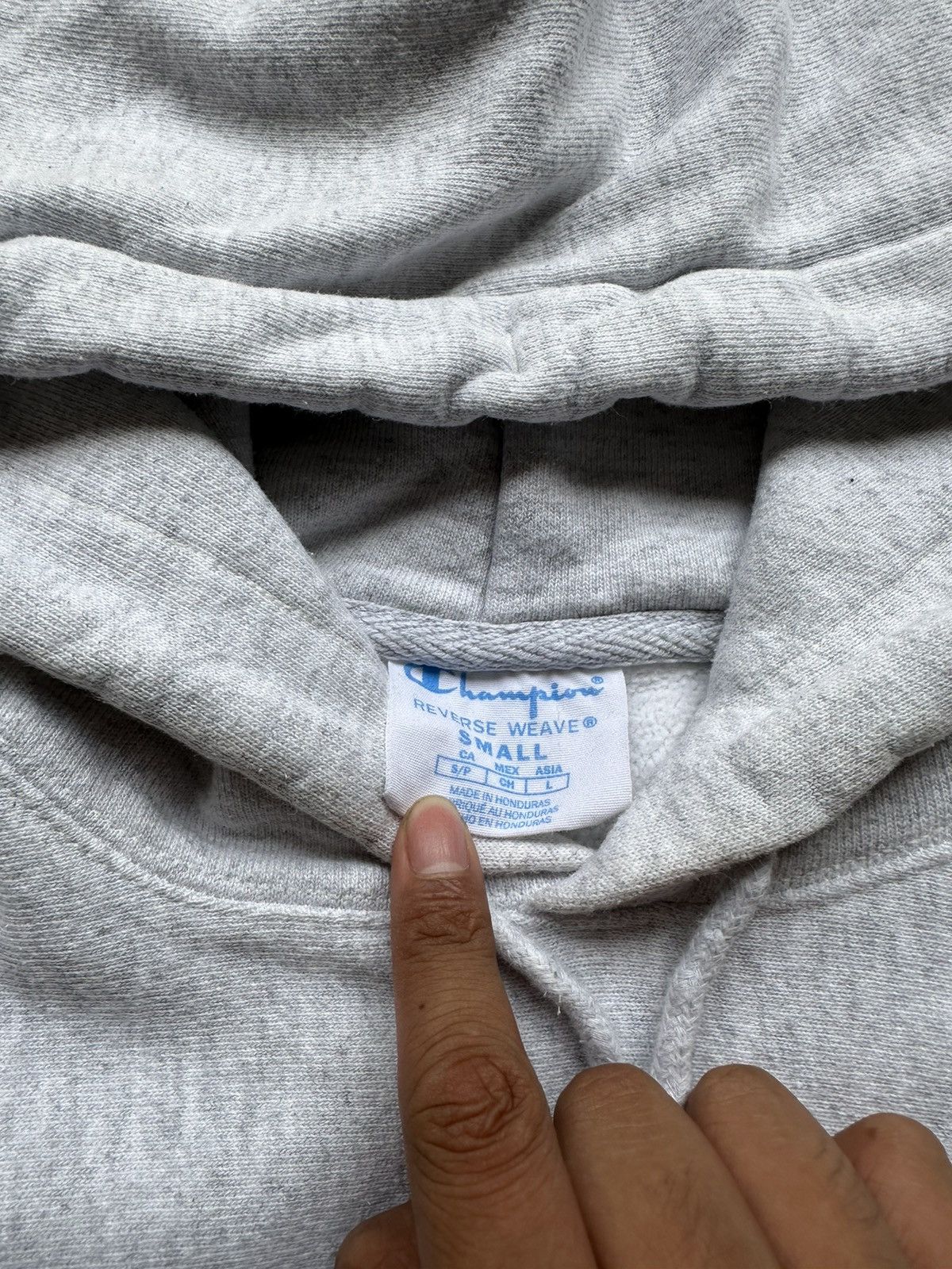 Champion Vintage Y2K Grey Champion reverse weave hoodie Size US S / EU 44-46 / 1 - 5 Thumbnail