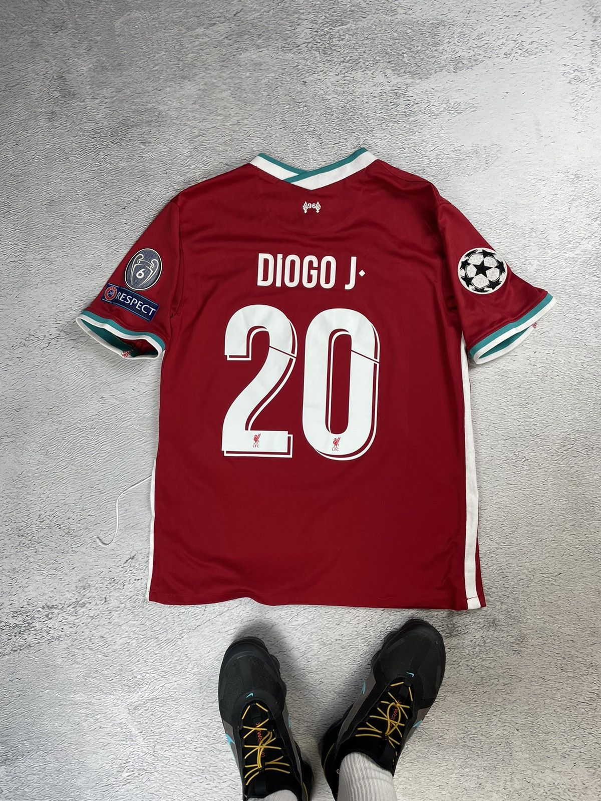 DIOGO Liverpool 2020/21 Nike Champions League Jersey y2k
