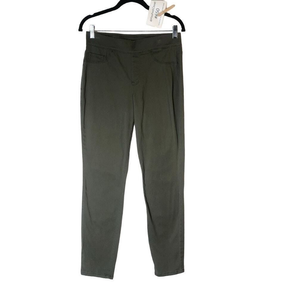 Nine West Nine West Pull On Skinny Ankle Pants Size 6 Army Green Elast Size 28" / US 6 / IT 42 - 1 Thumbnail