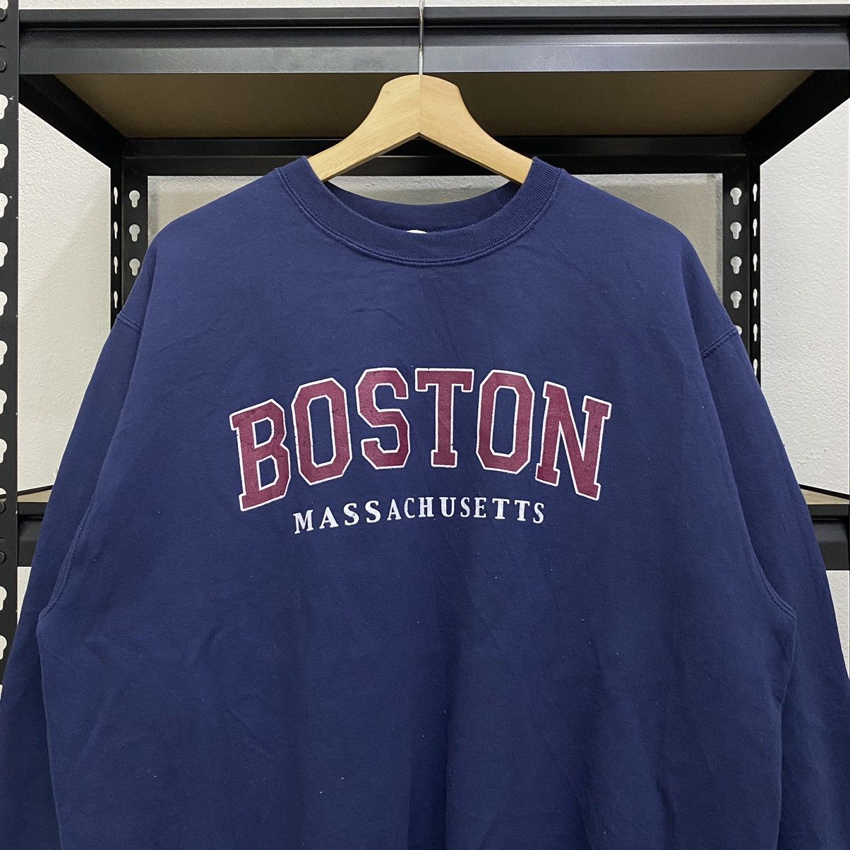 Vintage Vintage Boston Massachusetts Sweatshirt Crewneck Size US L / EU 52-54 / 3 - 2 Thumbnail