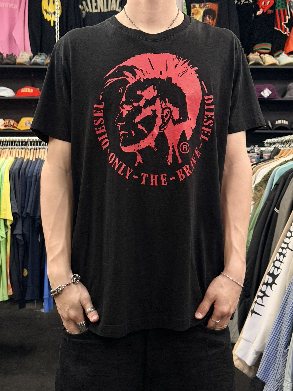 Diesel Diesel Punk Logo T-Shirt Size US XL / EU 56 / 4 - 1 Thumbnail