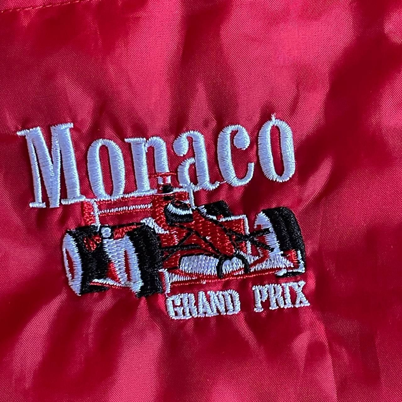 Vintage Vintage Monaco Grand Prix Racing Red/Black Nylon Vest Size US XS / EU 42 / 0 - 5 Thumbnail