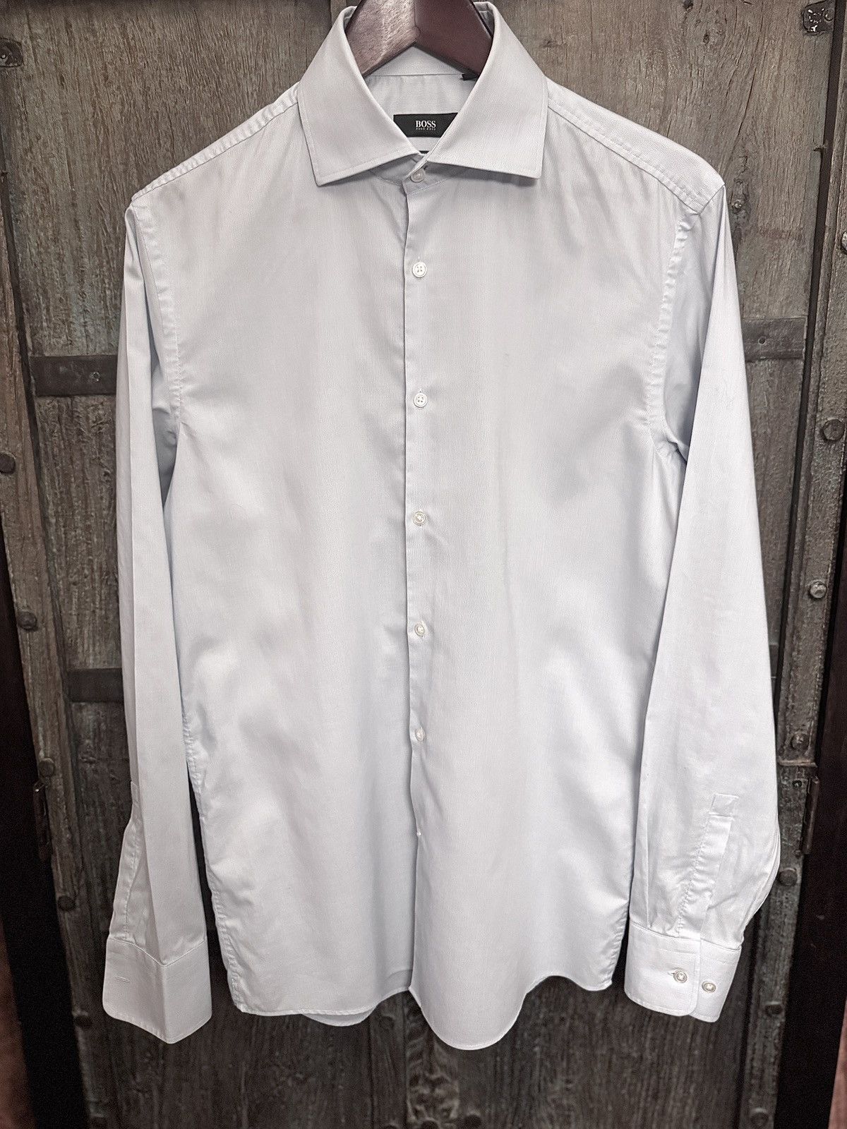 Hugo Boss Y2K BOSS Point Collar Dress Shirt in Light Blue Size US L / EU 52-54 / 3 - 1 Thumbnail