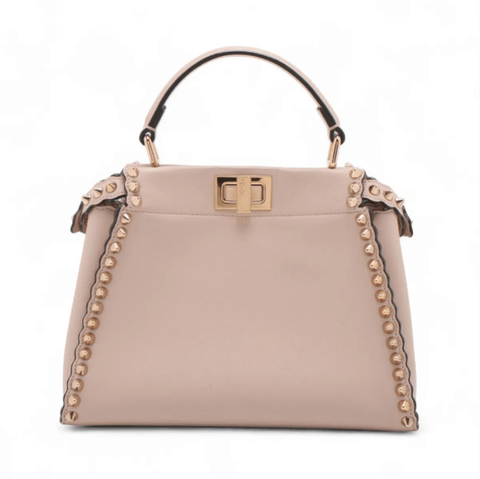 Fendi Mini Peekaboo Leather Studs Two-Way Handbag Size ONE SIZE - 2 Thumbnail