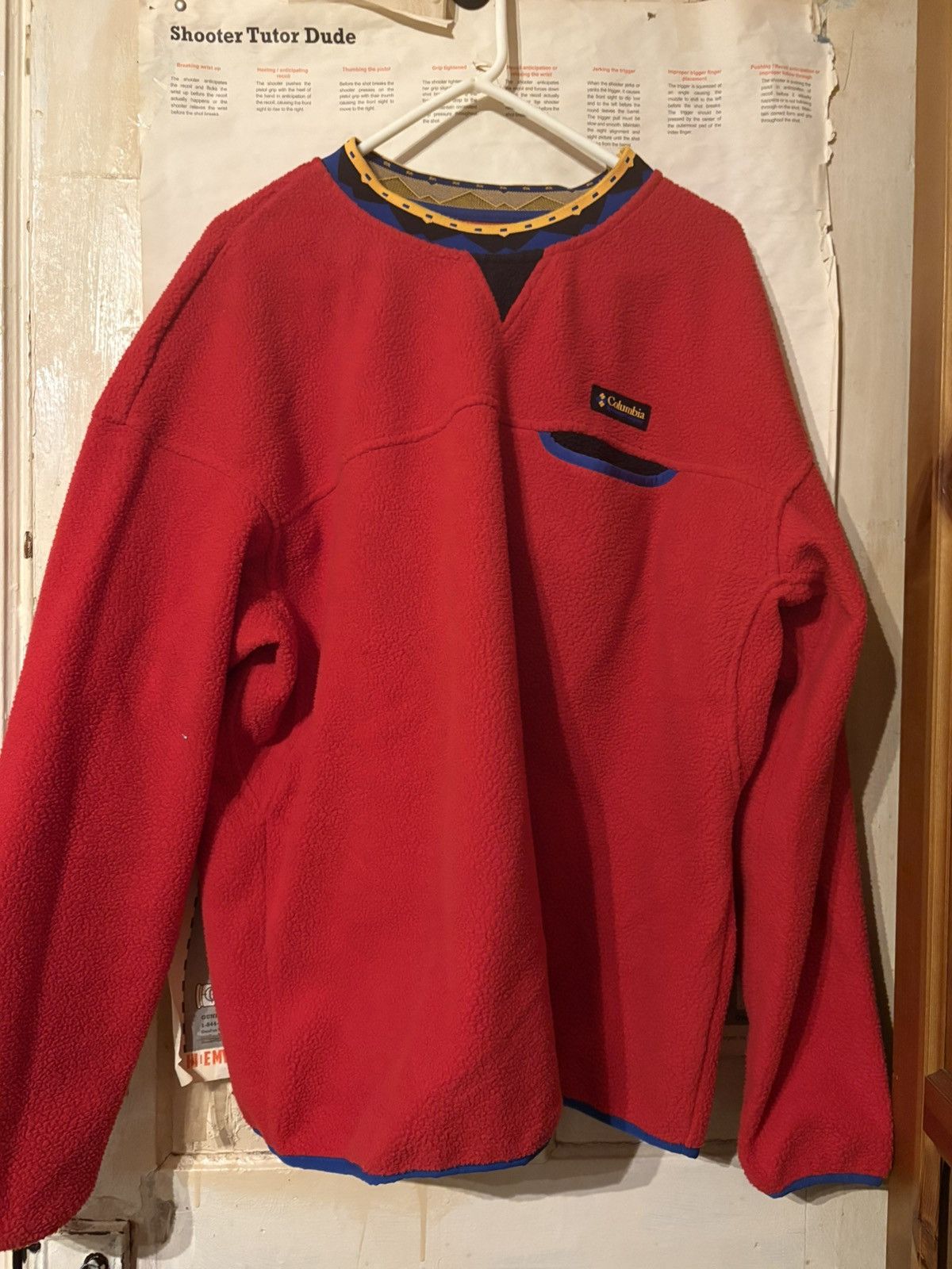Columbia Columbia Wapitoo Fleece Red Retro Sweatshirt Size US XXL / EU 58 / 5 - 1 Thumbnail