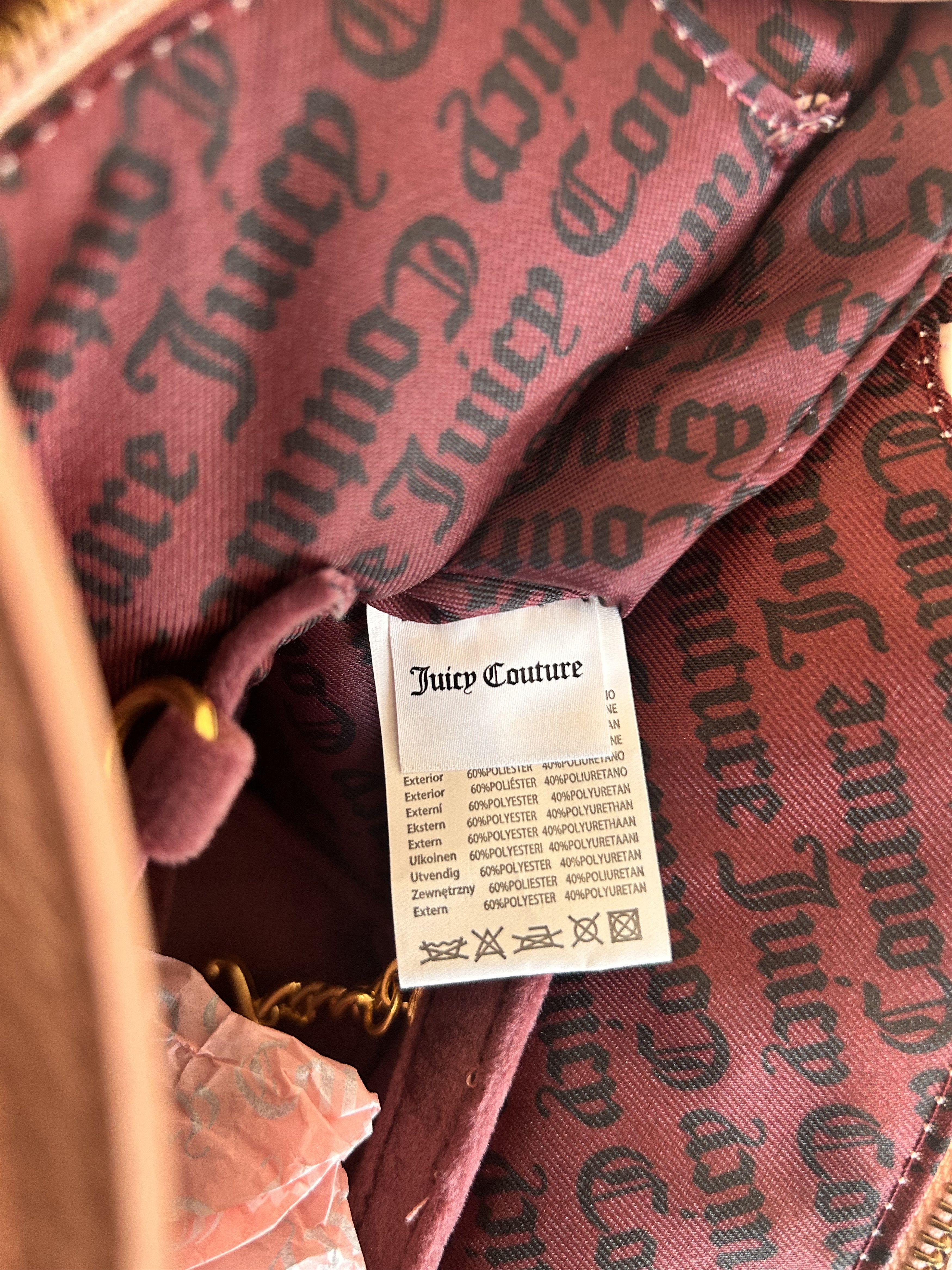 Juicy Couture Juicy Couture Twig Dogs Velvet Tote Bag & Purse RRP $295 Size ONE SIZE - 9 Thumbnail