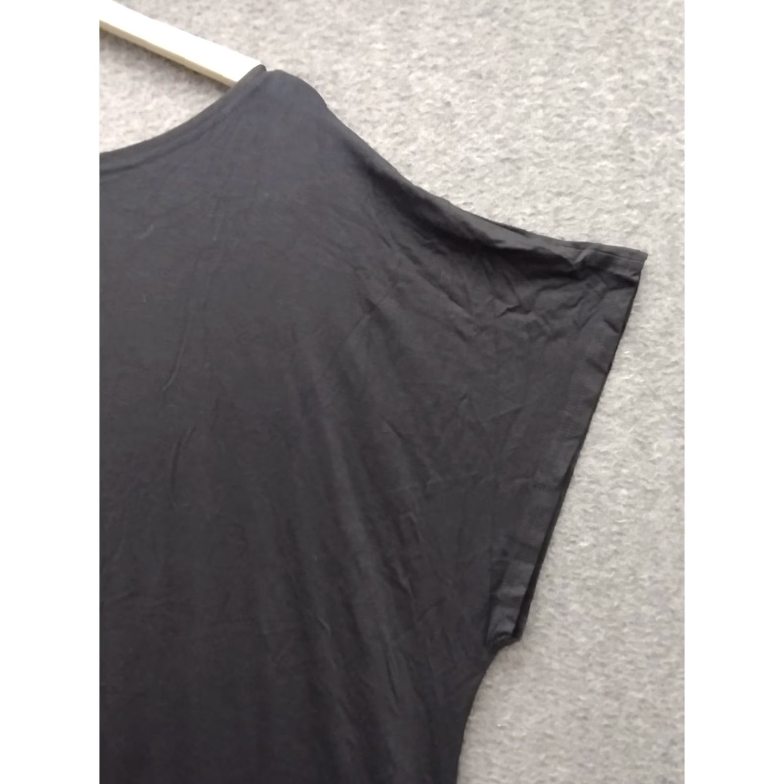 Vintage Nemidor Women's Dress Casual Long A-Line Pocket Short Sleeve Round Neck 2XL Black - Plus Size Shirt/Daywear Size 40" / US 18 - 7 Thumbnail