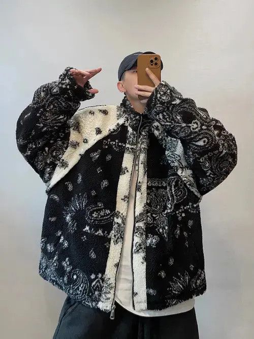 Other Paisley Bandana Full Zip Fleece Jacket Size US M / EU 48-50 / 2 - 4 Thumbnail