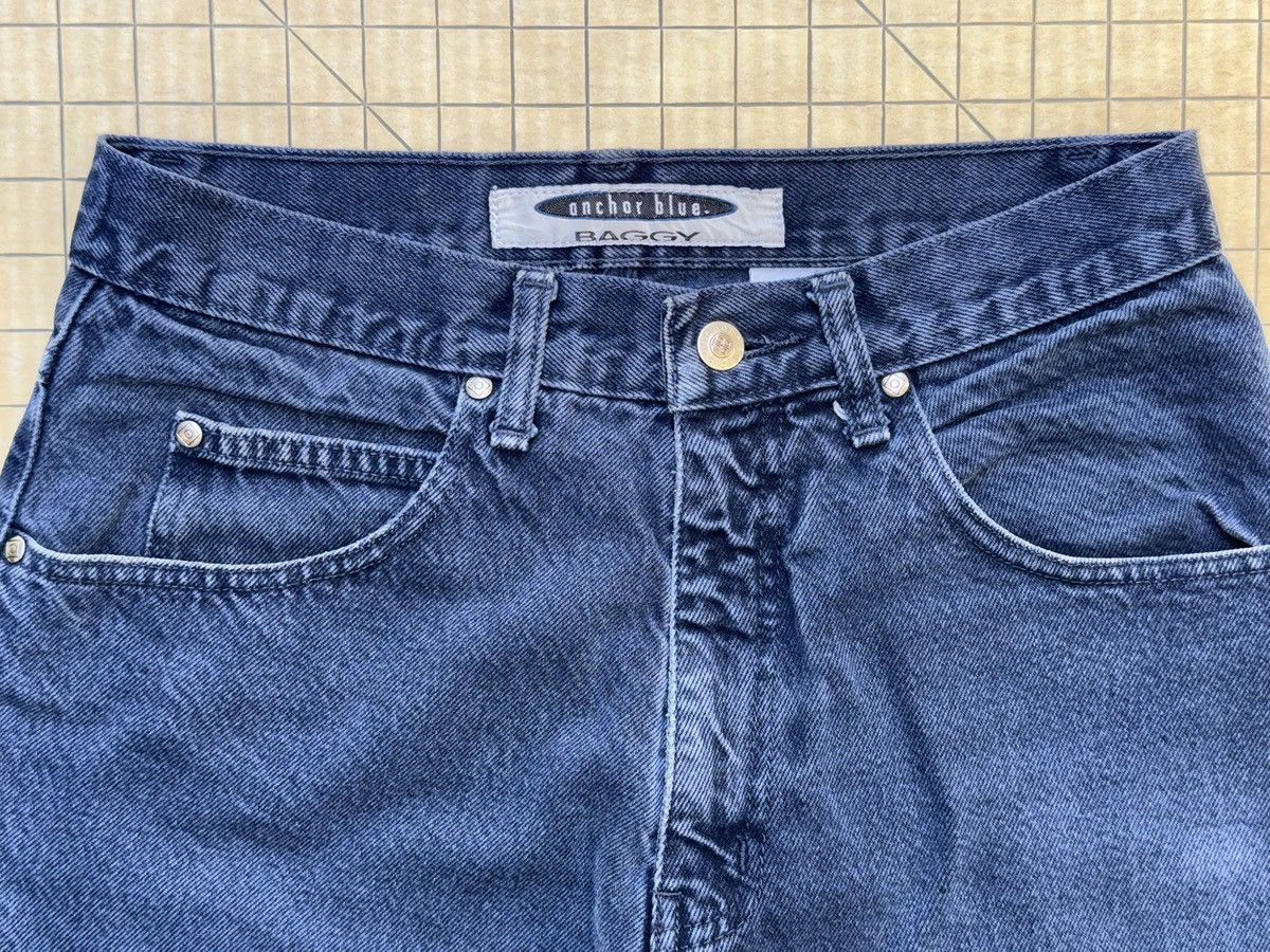 Anchor Blue × Vintage Vintage 90s Anchor Blue Baggy Jeans Dark Midnight Blue 30x30 Size US 30 / EU 46 - 2 Thumbnail