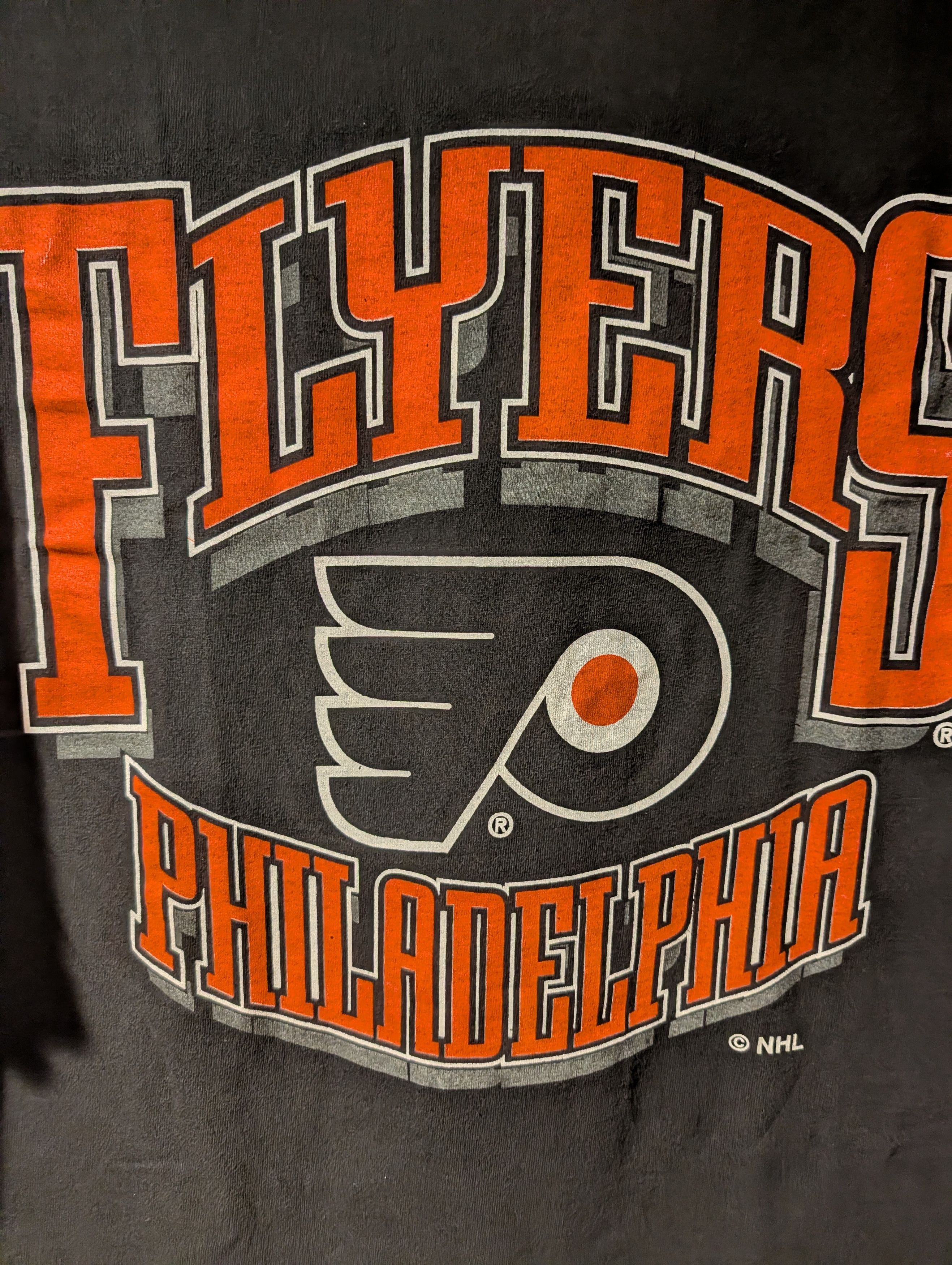 NHL Vintage Philadelphia Flyers NHL Logo 7 T Shirt Big Logo Size US XXL / EU 58 / 5 - 2 Thumbnail