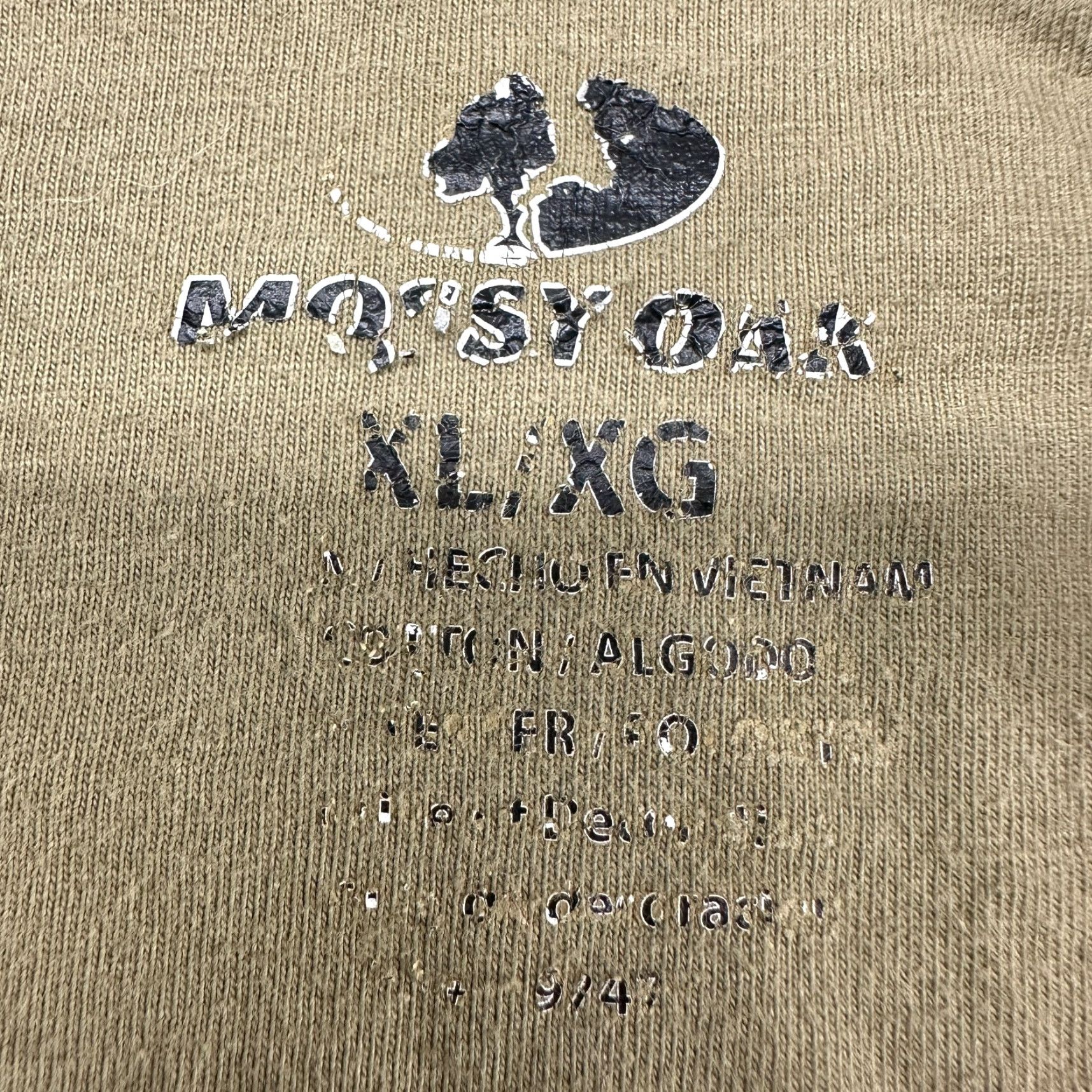 Vintage Mossy Oak Shirt Mens XL Camouflage Long Sleeve Henley Thermal Waffle Cotton Outdoor Knit T-Shirt Size US XL / EU 56 / 4 - 4 Thumbnail