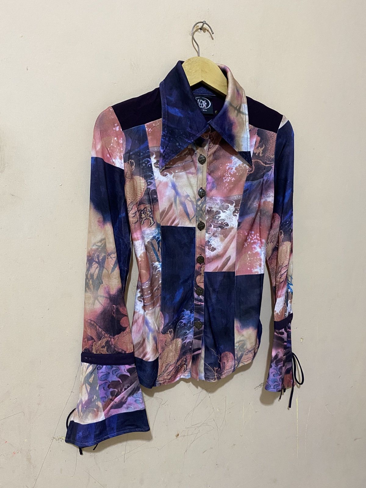 Beauty Beast Ozz On Hikzoh Vkei Japanese Gothic Over Print Shirt Size ONE SIZE - 2 Thumbnail