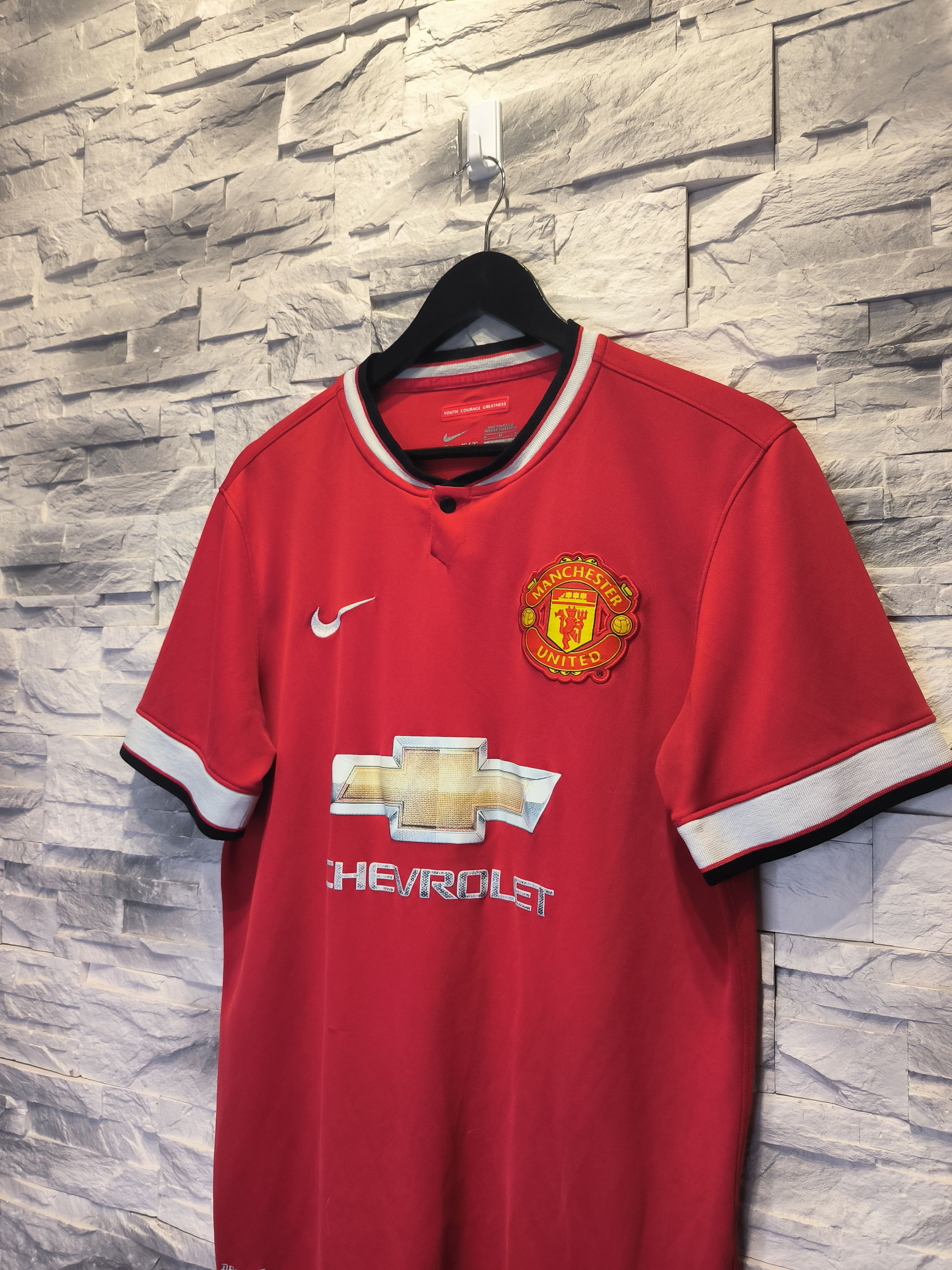 Nike Nike Manchester United Jersey Shirt 2014/2015 Football Size US M / EU 48-50 / 2 - 2 Thumbnail