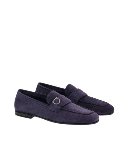 o1s1rm0126 Andrea Velvet Loafers in Blue