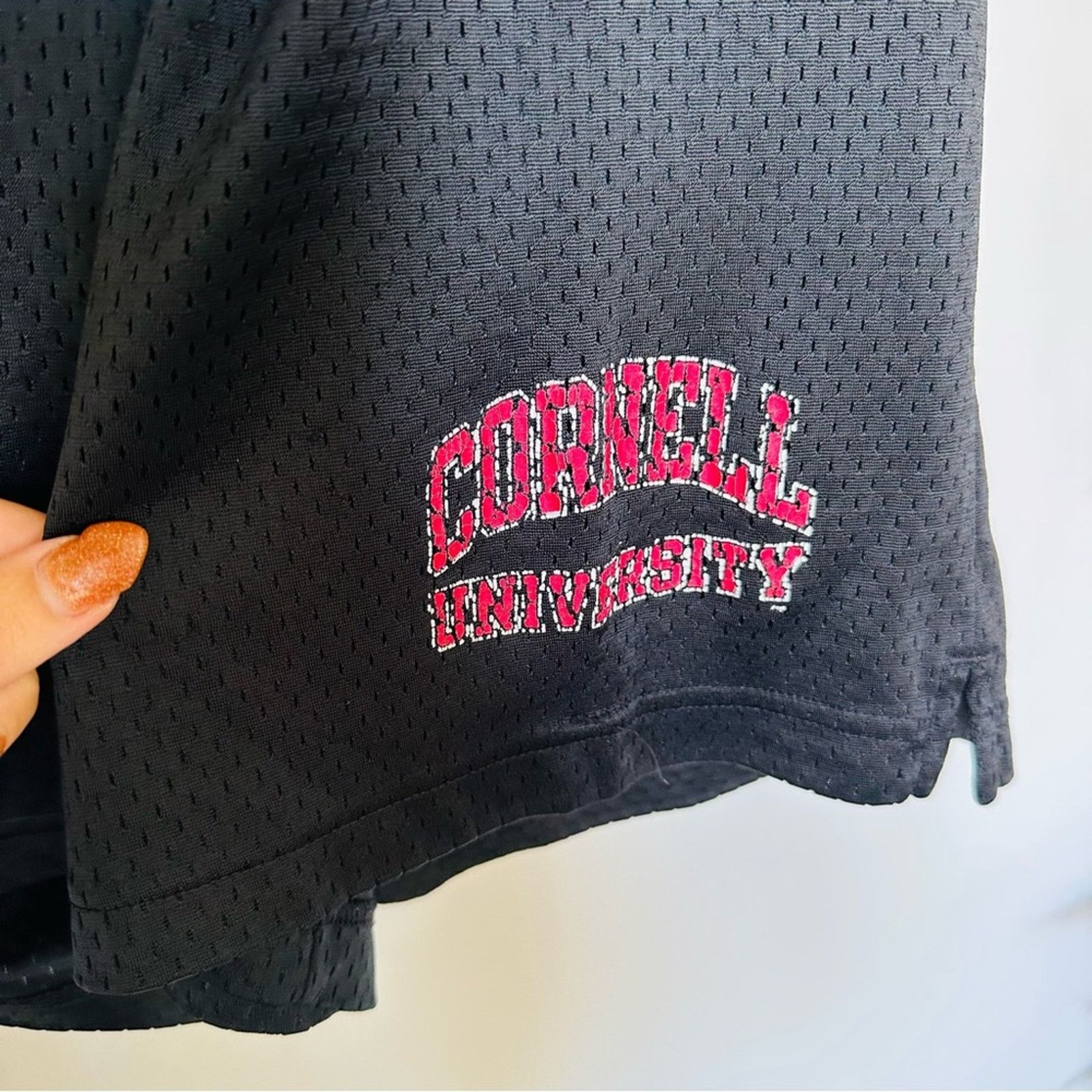 Champion CHAMPION Black Red Basketball Mesh Cornell Workout Gym Short Size US 32 / EU 48 - 11 Thumbnail