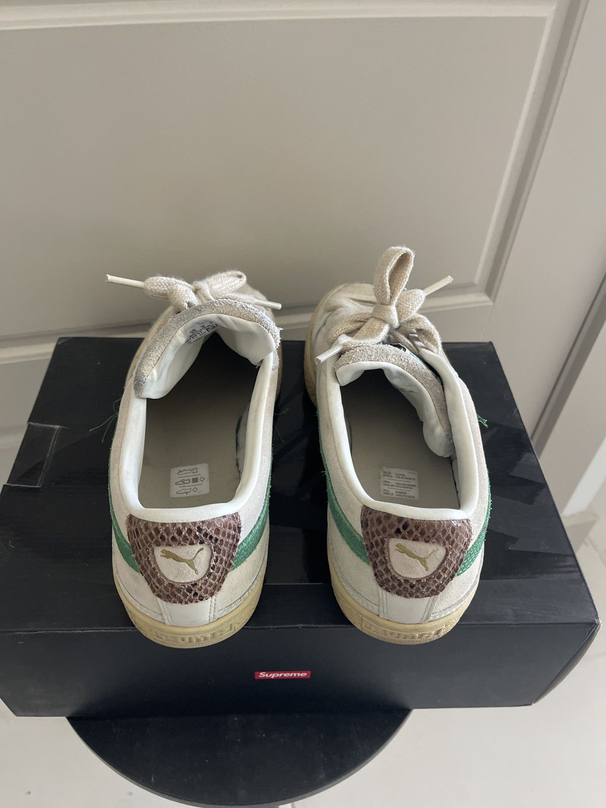 Puma × Rhude Rhude x Puma Suede White Juniper Size US 9 / EU 42 - 4 Thumbnail