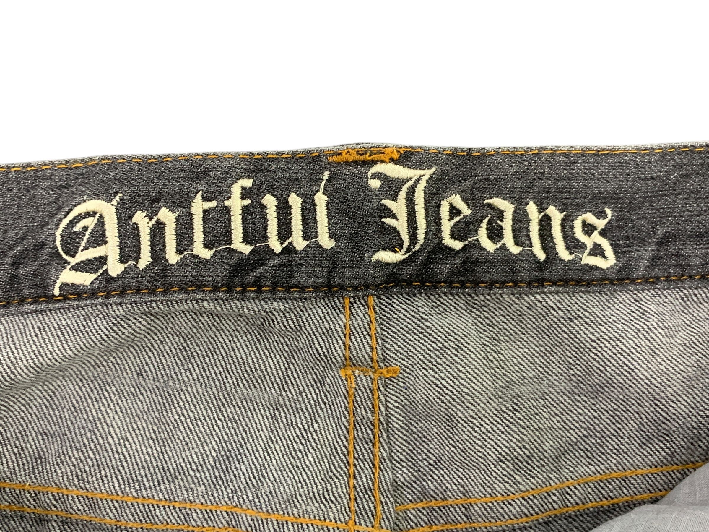 Other Antfui Denim Jeans Twisted Seam Bondage Goth Pants Size US 30 / EU 46 - 9 Thumbnail