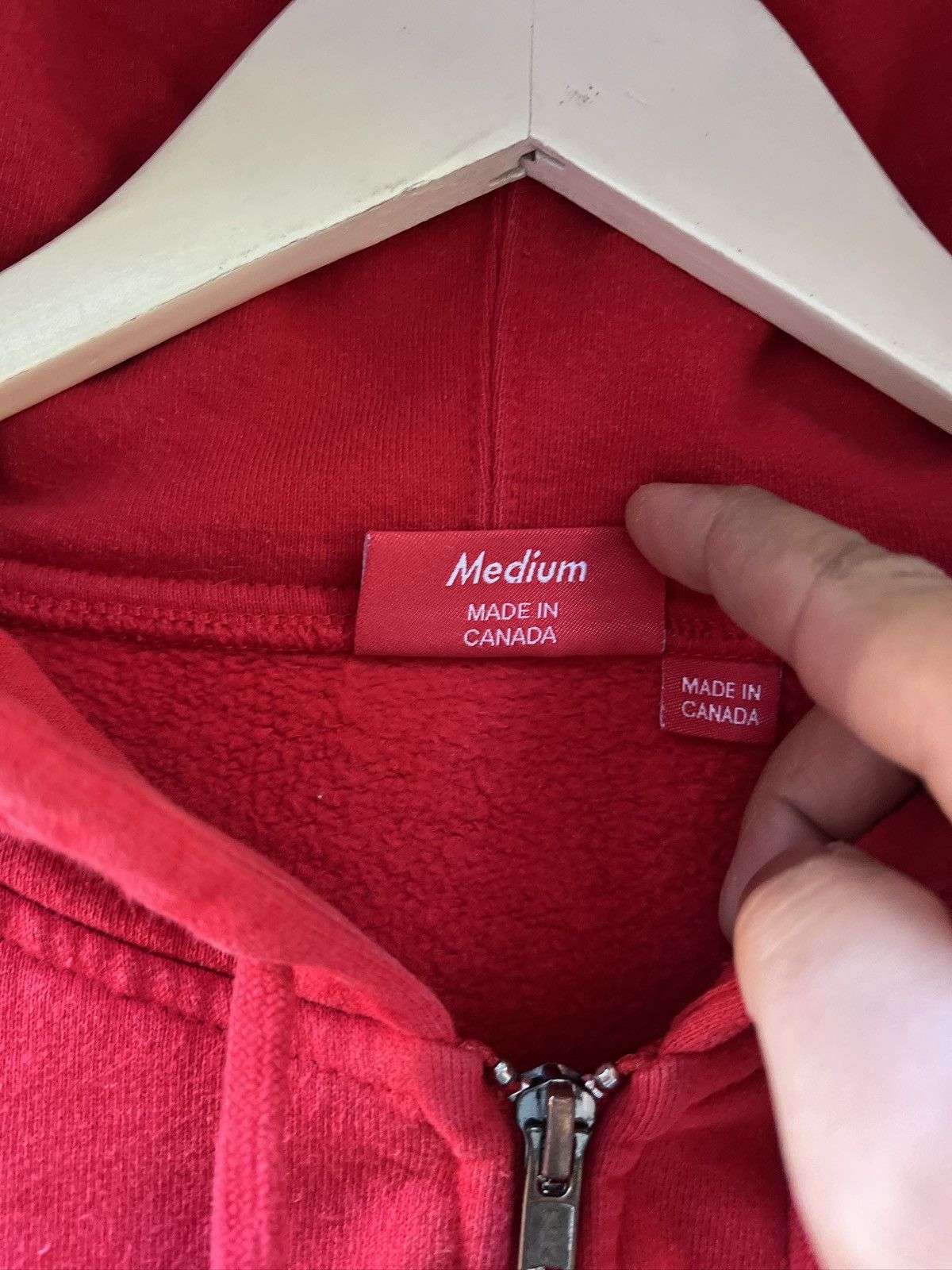 Supreme Supreme Red Small Box Logo Zip Up Hoodie Size US M / EU 48-50 / 2 - 7 Thumbnail