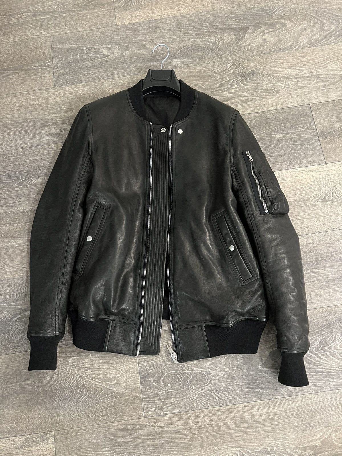 Rick Owens Rick Owens Padded Leather Bomber | Grailed