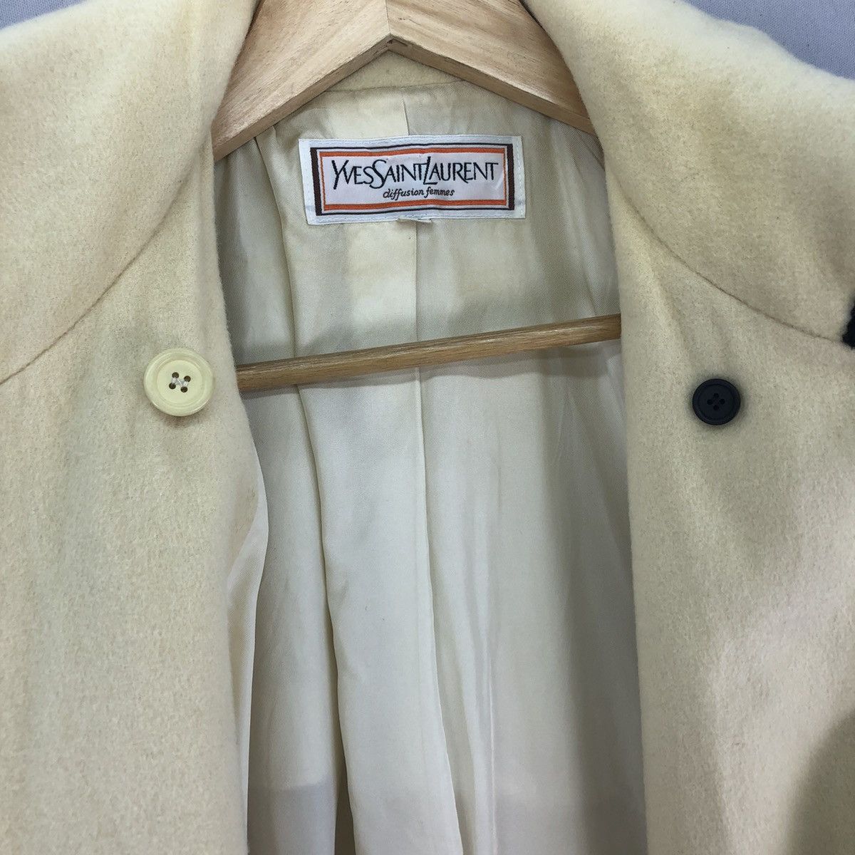 Yves Saint Laurent Archive 80’s Yves Saint Laurent Difussion Femme Heavy Coat Size M / US 6-8 / IT 42-44 - 12 Thumbnail