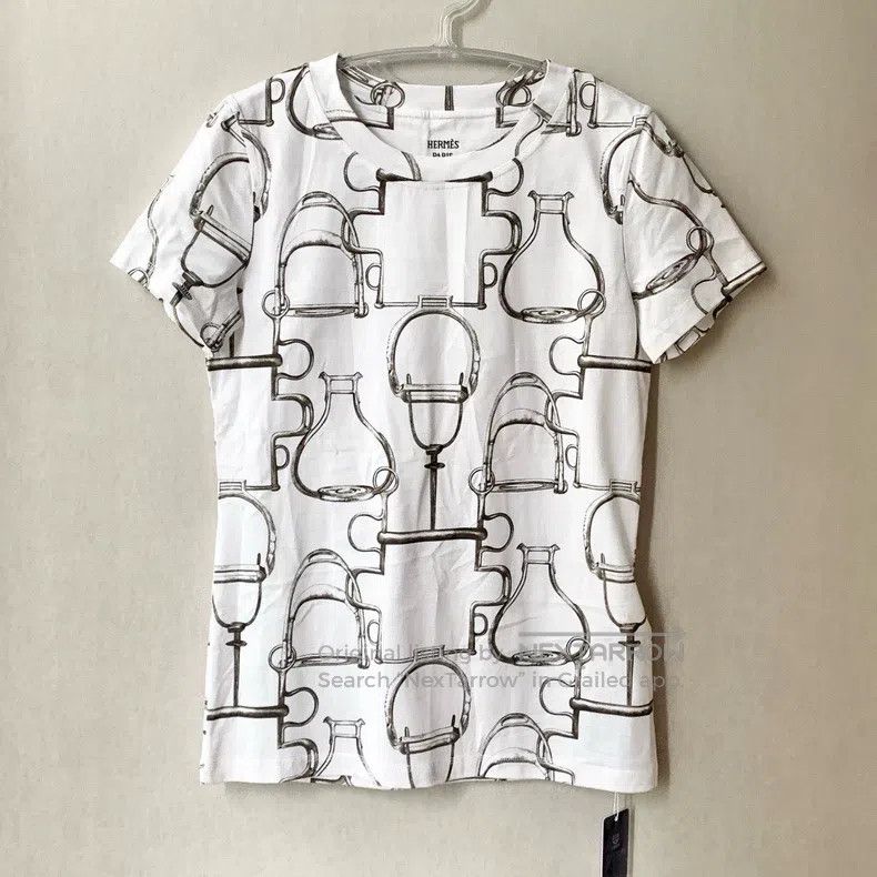 Hermes Hermes White T-shirt Size XS / US 0-2 / IT 36-38 - 1 Thumbnail