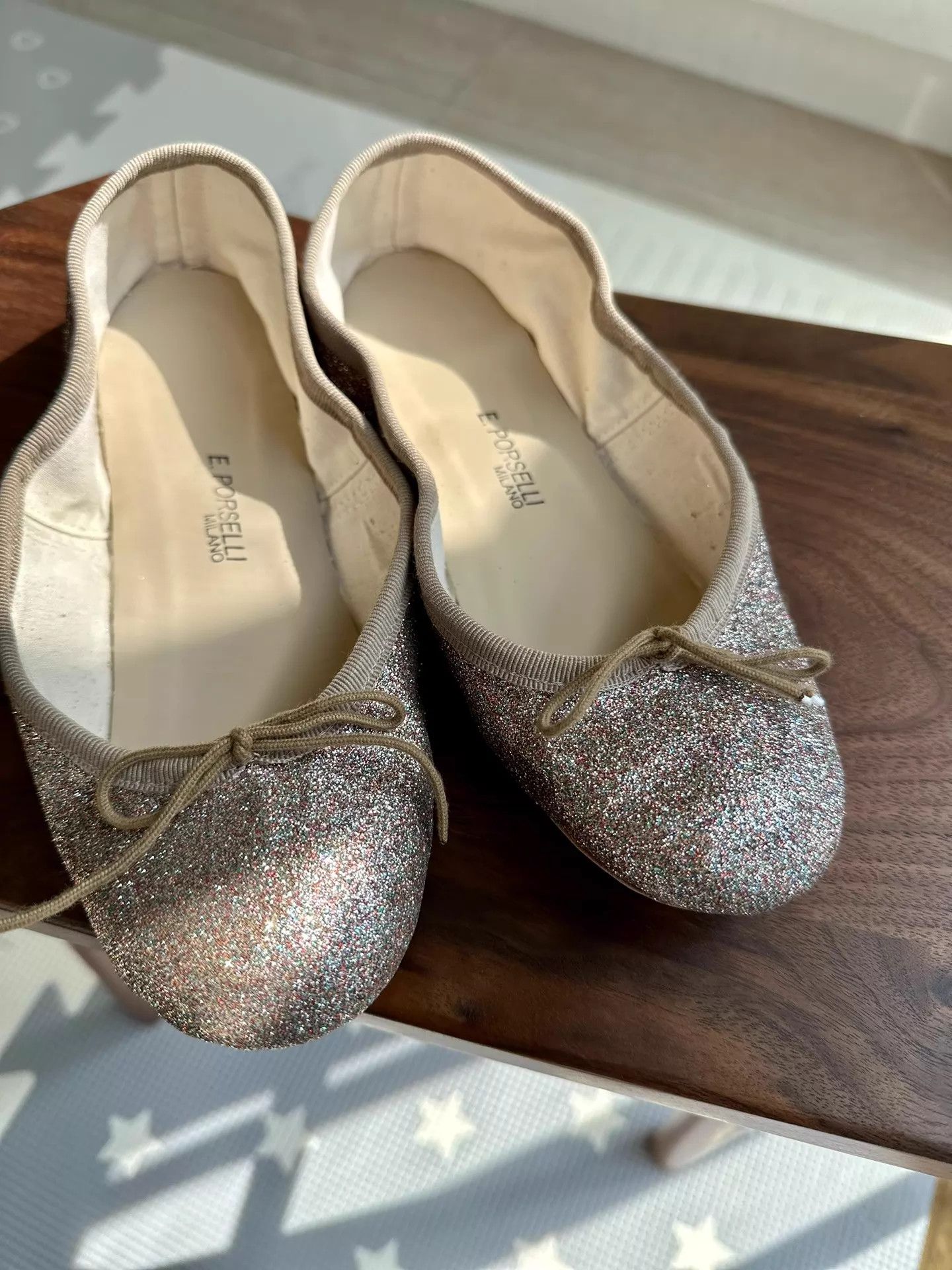 Other Porselli Italian Handmade Ballet Flats NWT 14 (36) Size US 5.5 / IT 35.5 - 1 Thumbnail