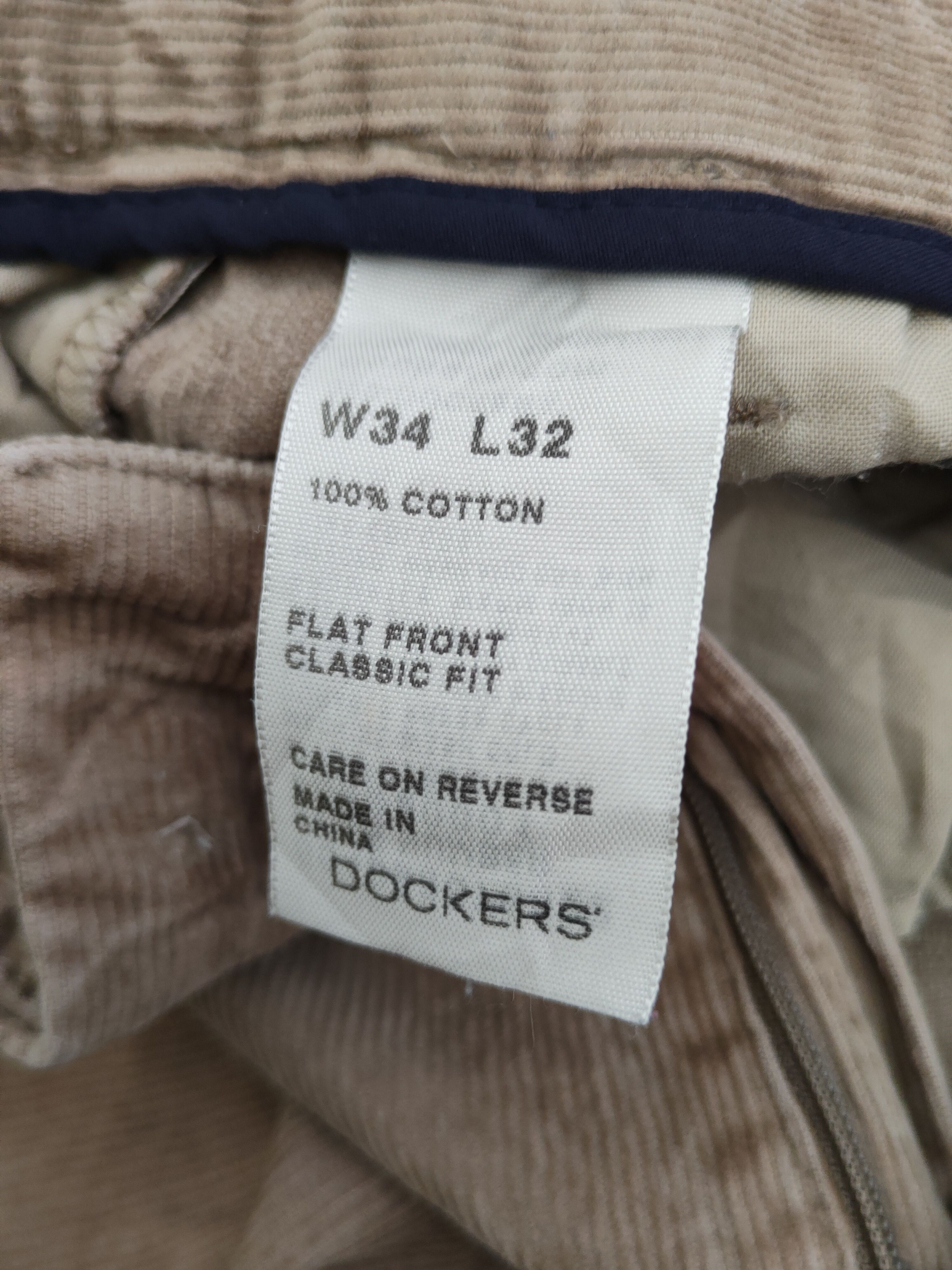 Dockers Dockers Light Brown Multipocket Corduroy Pants #W1314 Size US 33 - 14 Thumbnail