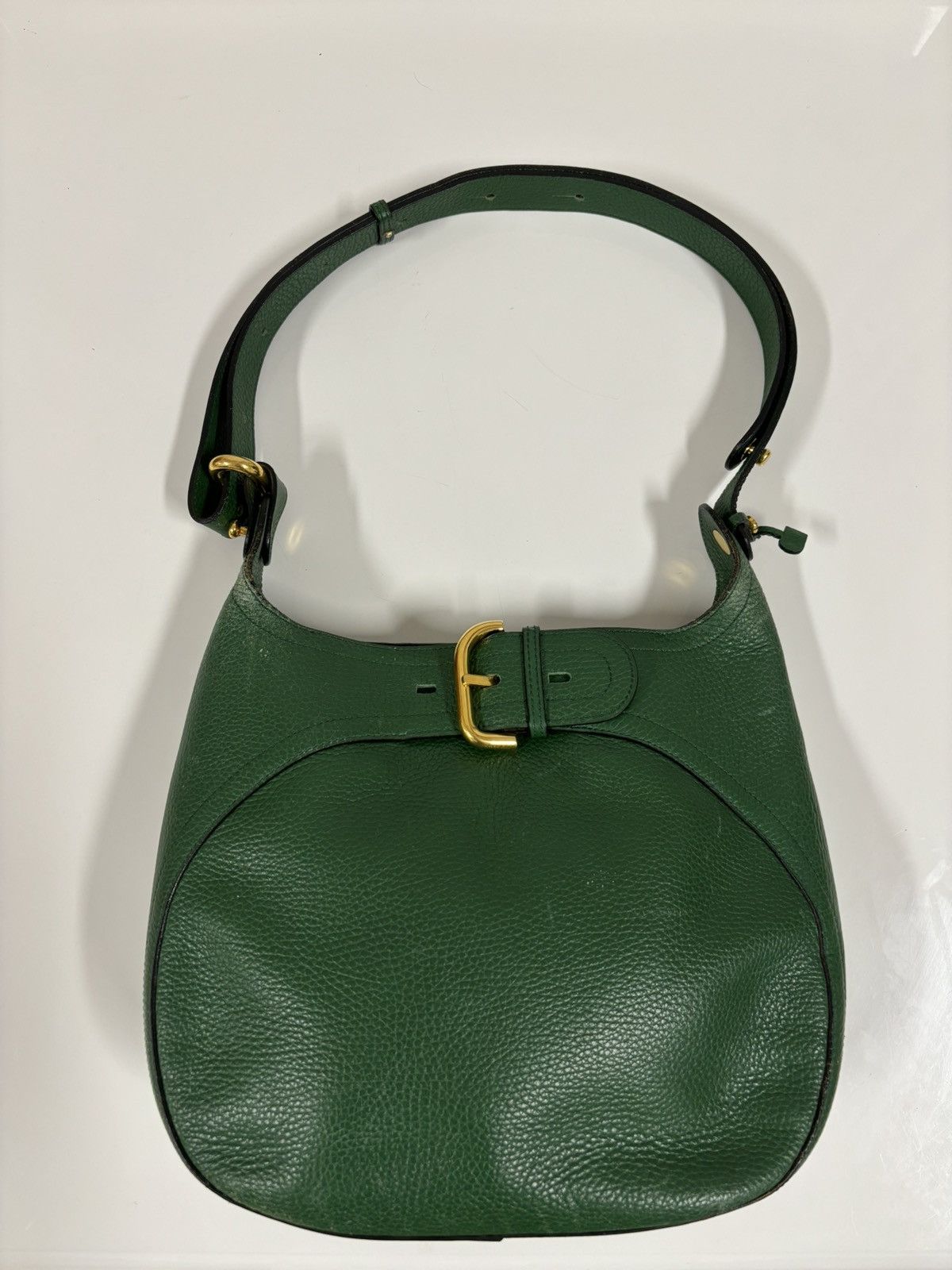 Delvaux RARE 1997 Souverain Leather Gold Hardware Shoulder Hand Bag Size ONE SIZE - 2 Thumbnail