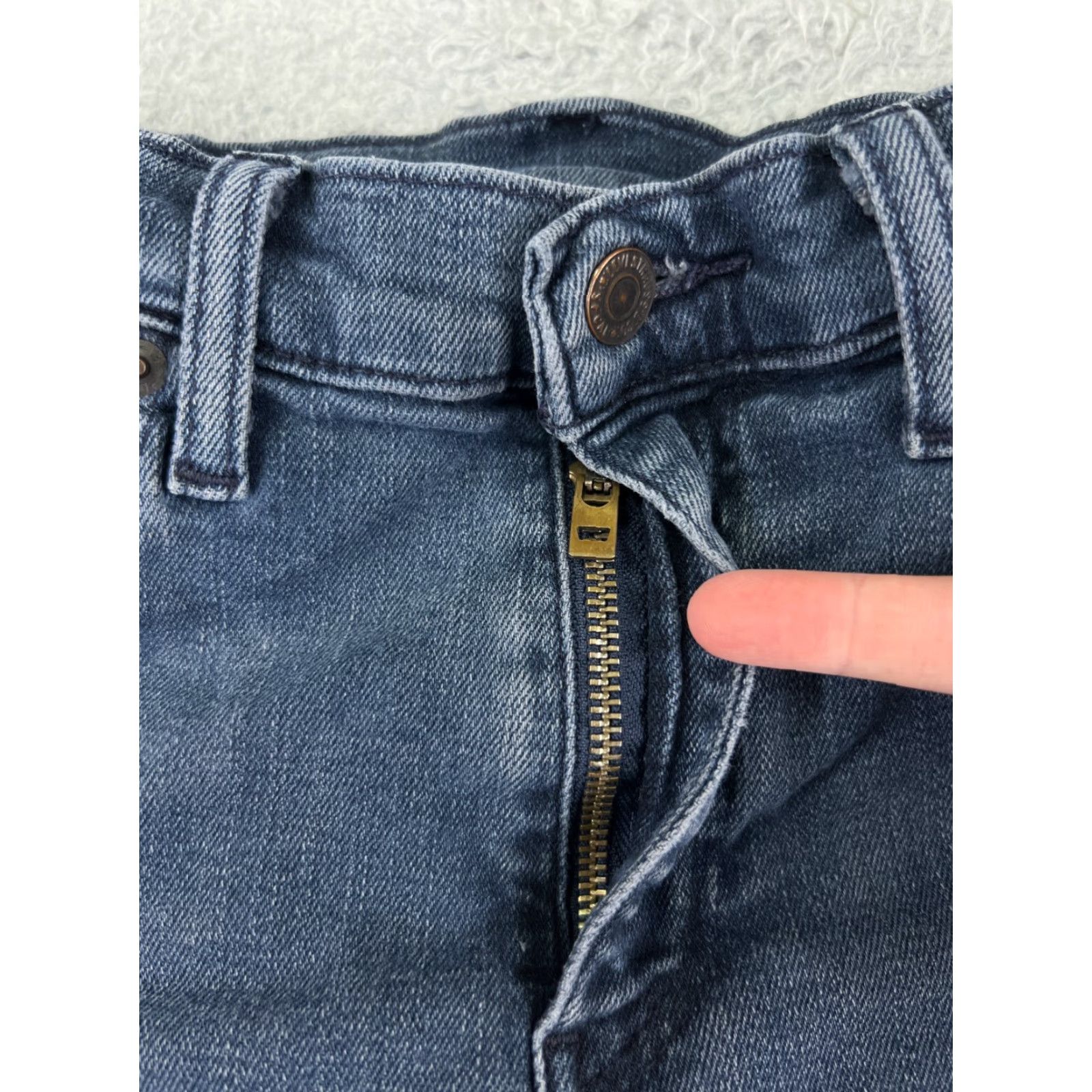 Levi's Levis Jeans Mens 30x32 Blue Denim Straight 502 Slim 5-Pocket Cotton Blend Mid Rise Vintage No N/A Size US 30 / EU 46 - 5 Thumbnail