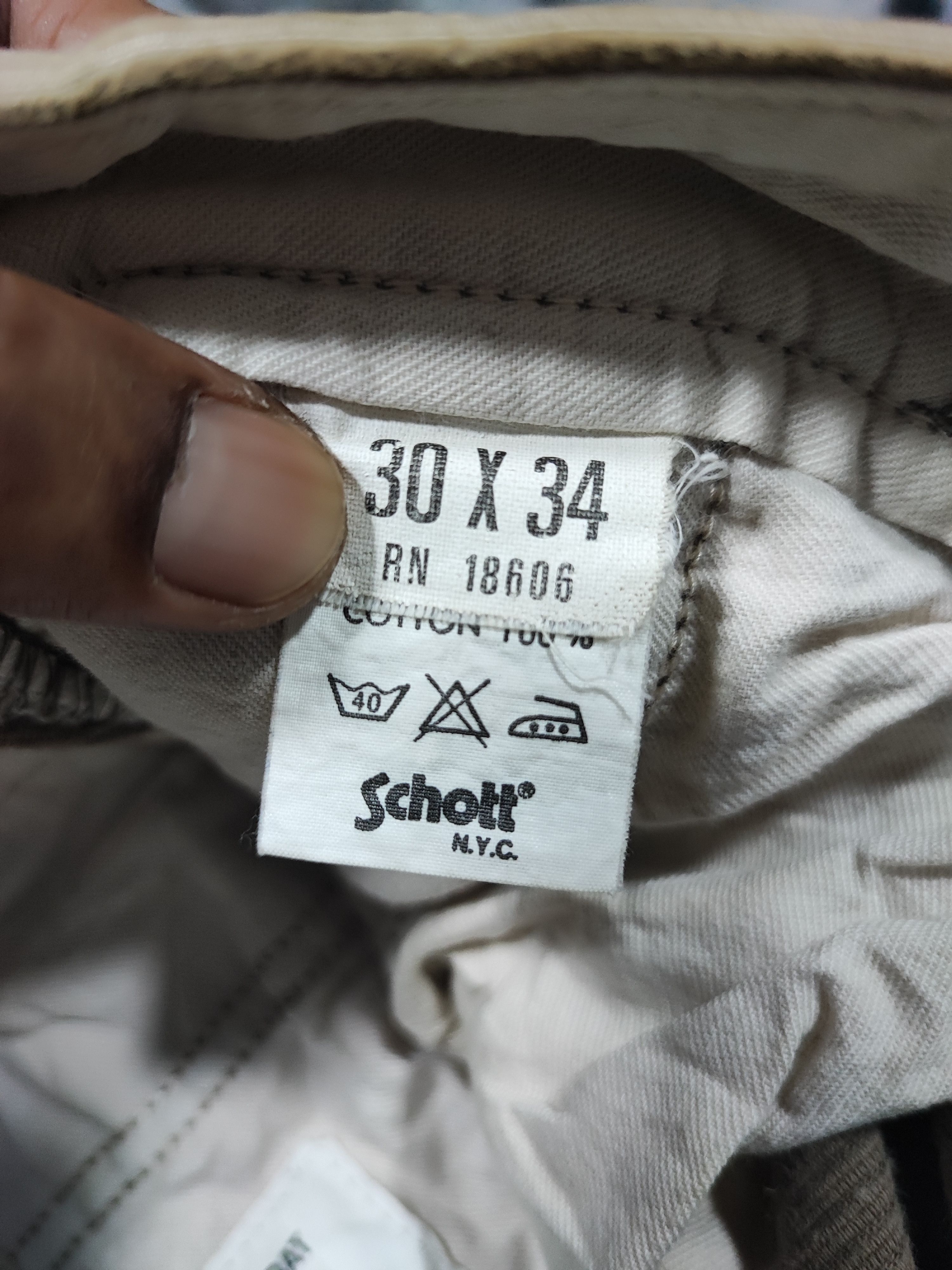 Schott × Vintage Schott Trousers Combat Pants Size US 30 / EU 46 - 10 Thumbnail