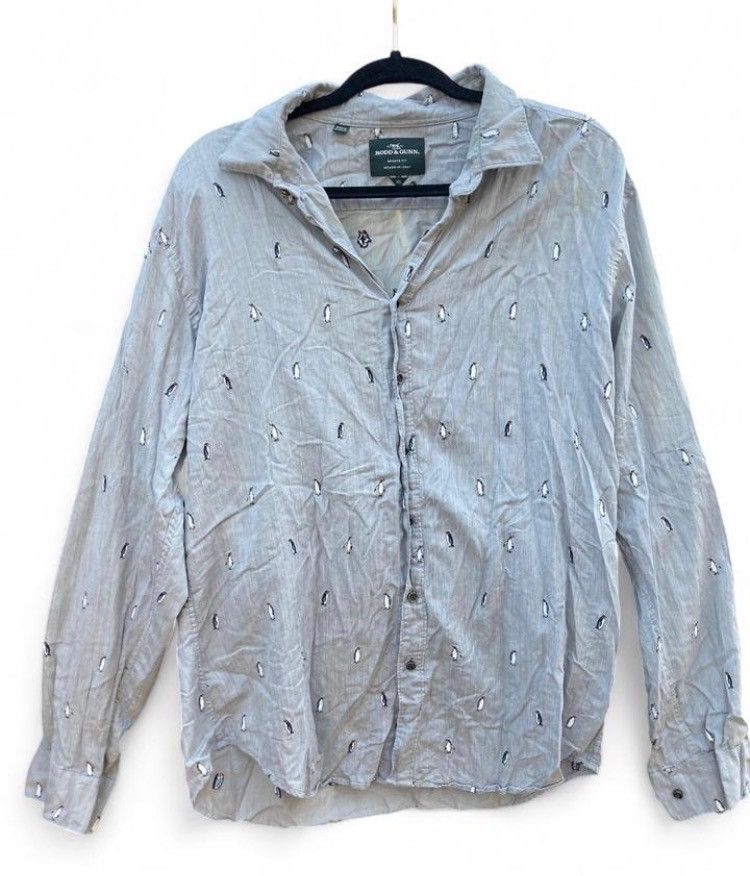 Rodd & Gunn Rodd & Gunn Golden Fleece Penguin Print Shirt Size US XL / EU 56 / 4 - 1 Thumbnail