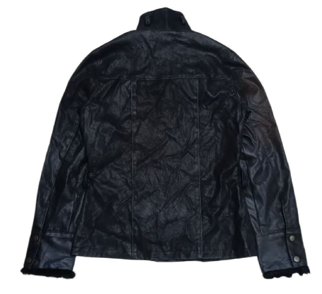 GOA Vintage Reve Waxed Padde Leather Biker Jacket Cargo Pocket Size M / US 6-8 / IT 42-44 - 2 Thumbnail