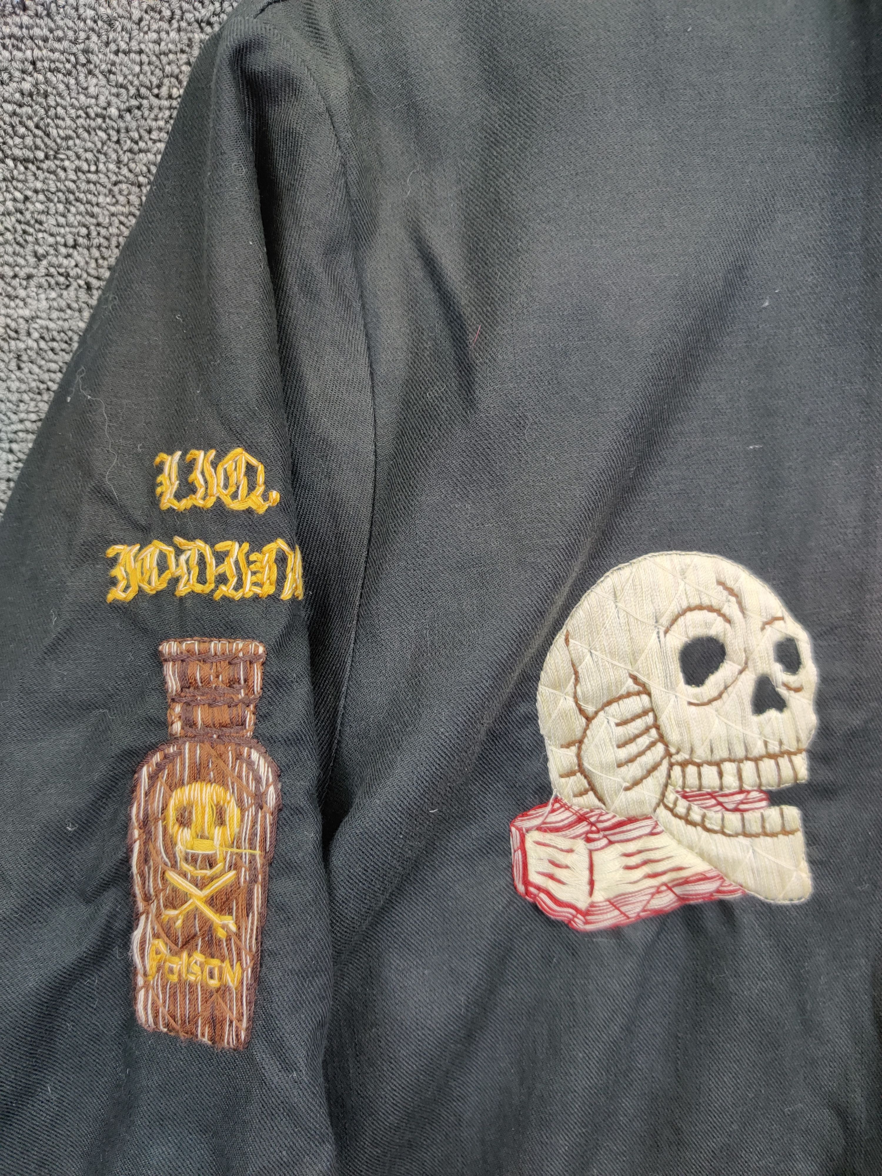 Vintage Vintage Gang Steruille Gangsterville Embroidery Skull Jacket Size US M / EU 48-50 / 2 - 6 Thumbnail