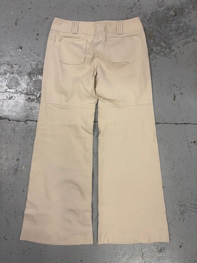 Dolce & Gabbana 1990s Dolce & Gabbana Creamy Flared Pants Size 27" / US 4 / IT 40 - 6 Thumbnail